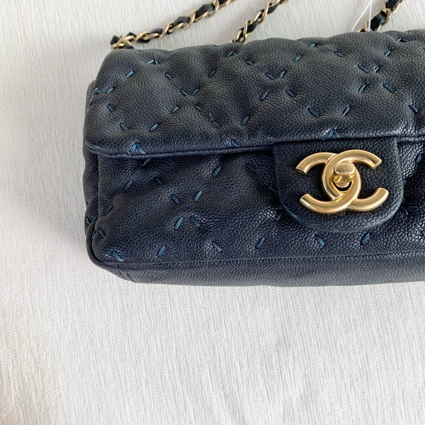 Chanel - Timeless/Classique - Leather - Blue - (medium)