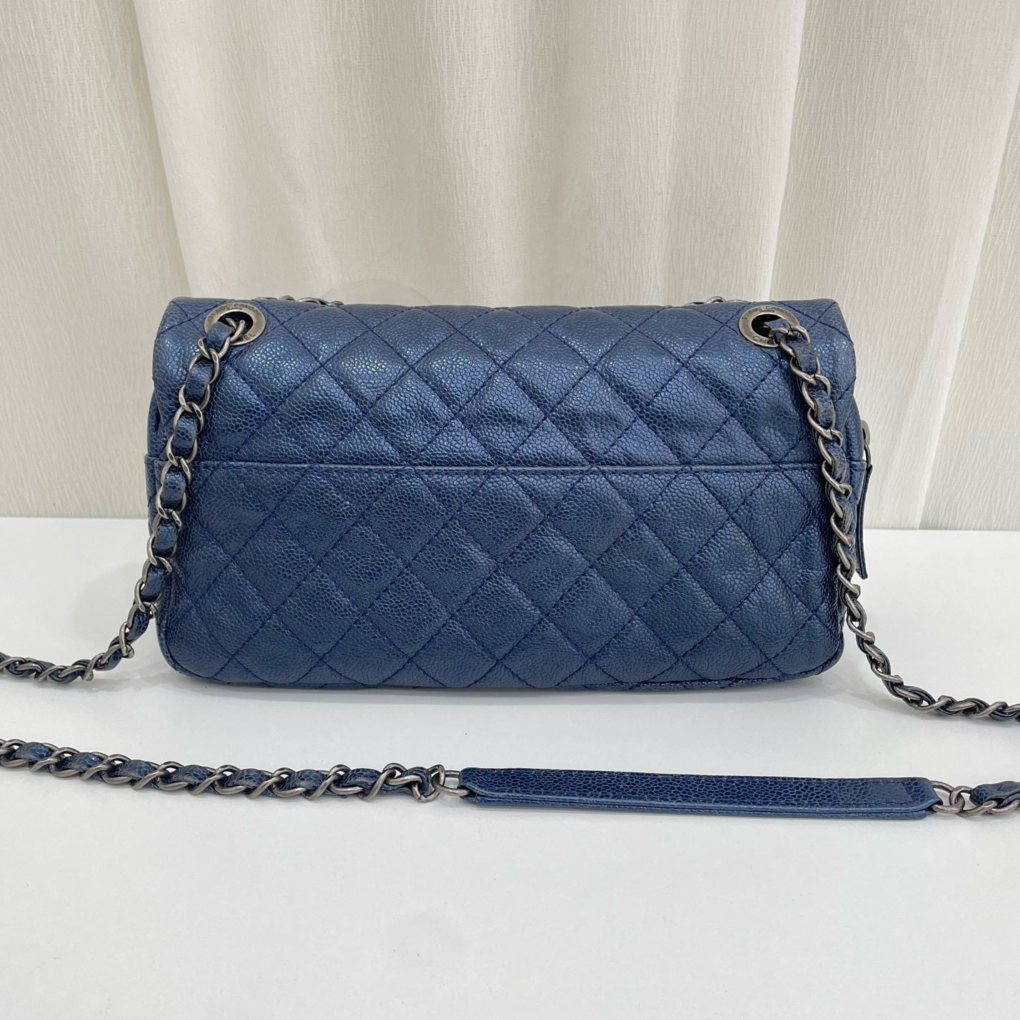 Chanel - Timeless/Classique - Leather - Blue - (medium)