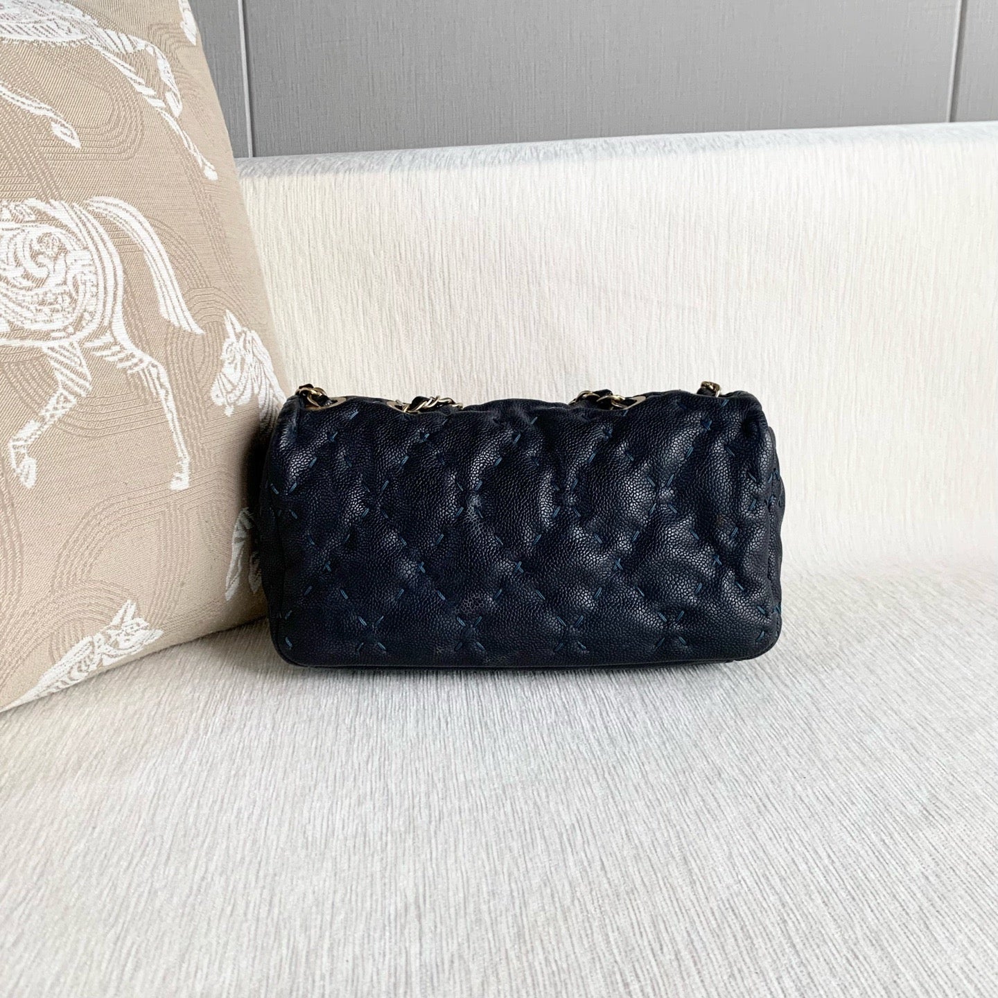 Chanel - Timeless/Classique - Leather - Blue - (medium)