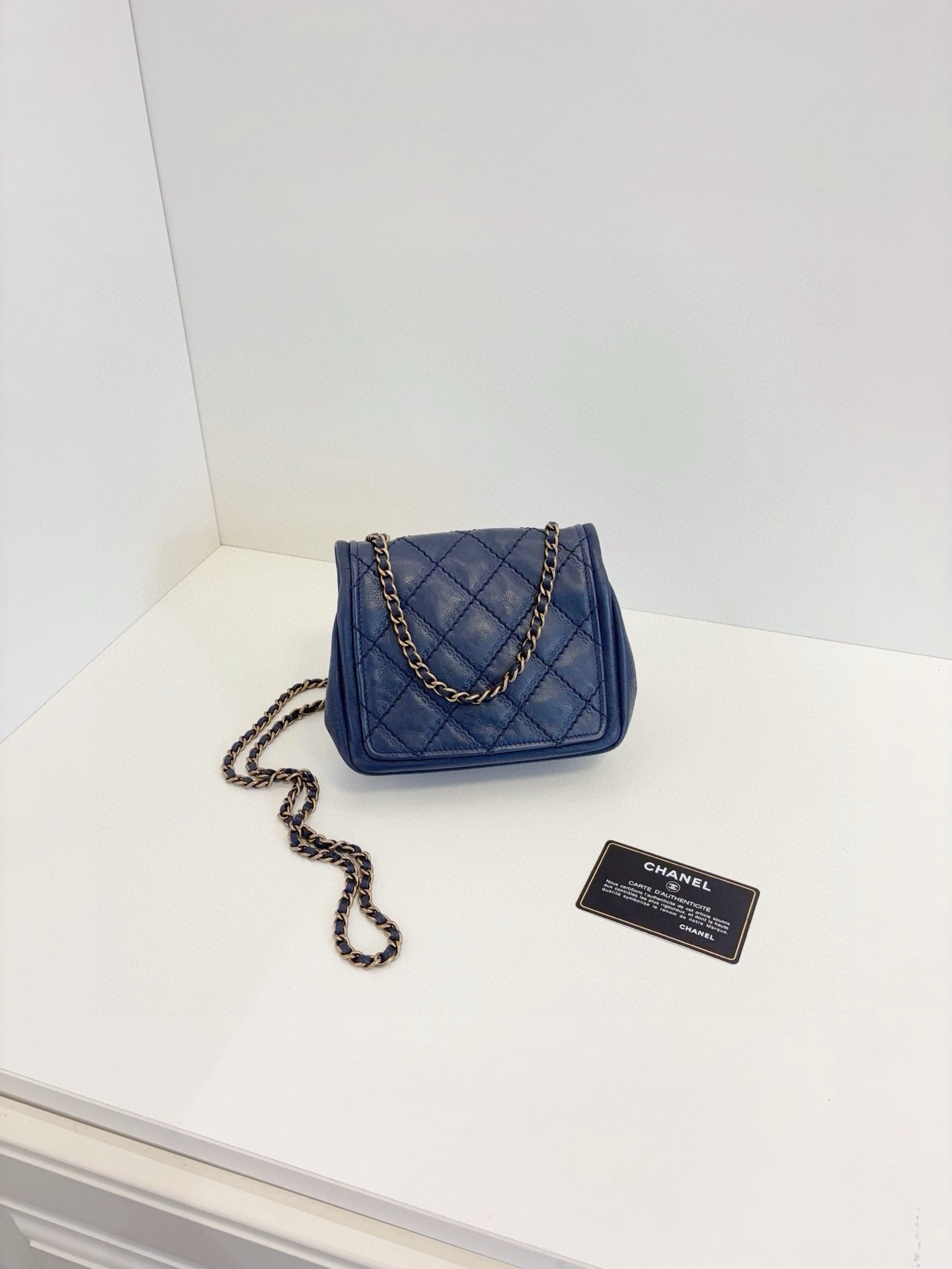 Chanel - Timeless/Classique - Leather - Blue - (mini)