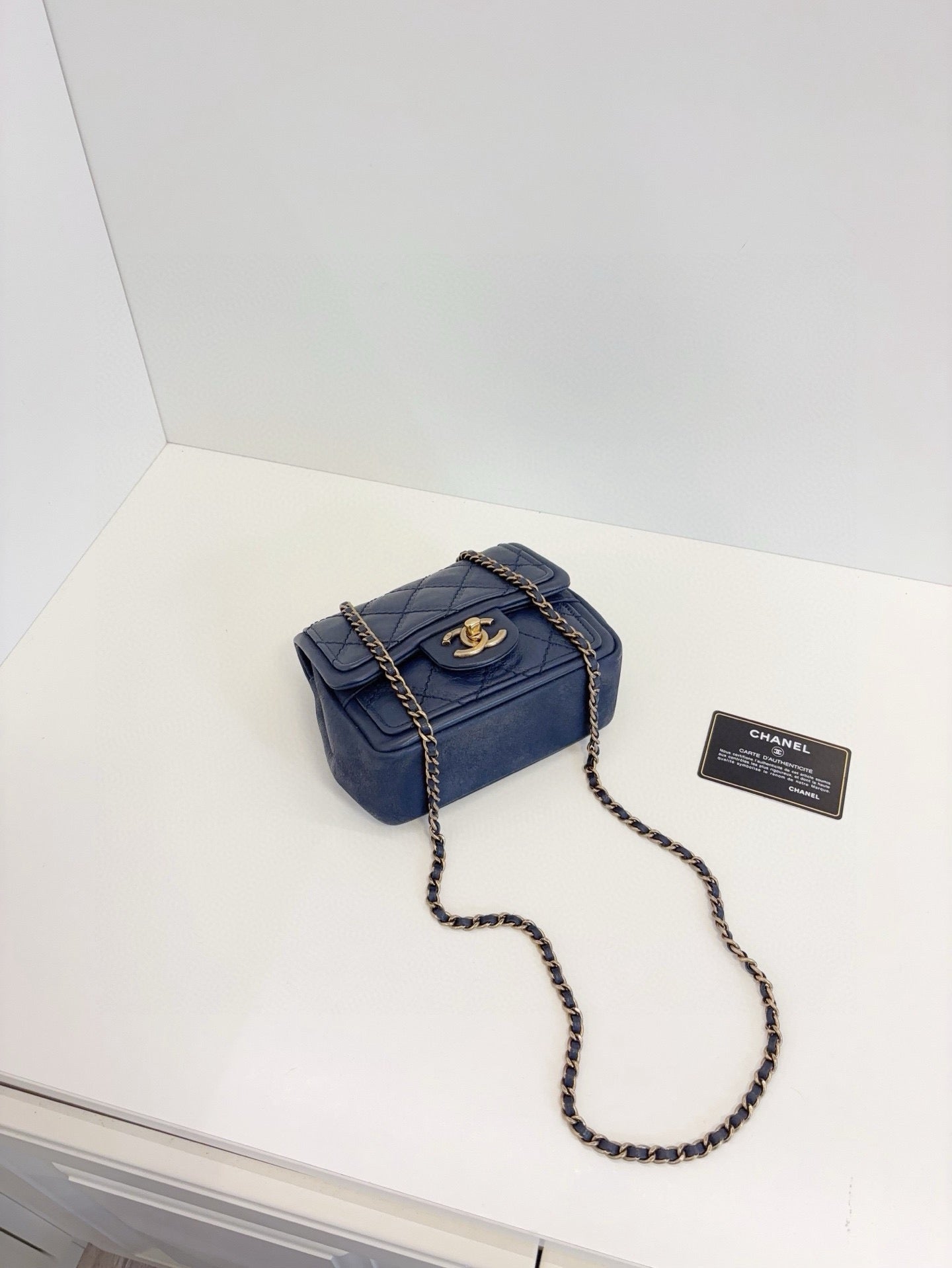 Chanel - Timeless/Classique - Leather - Blue - (mini)