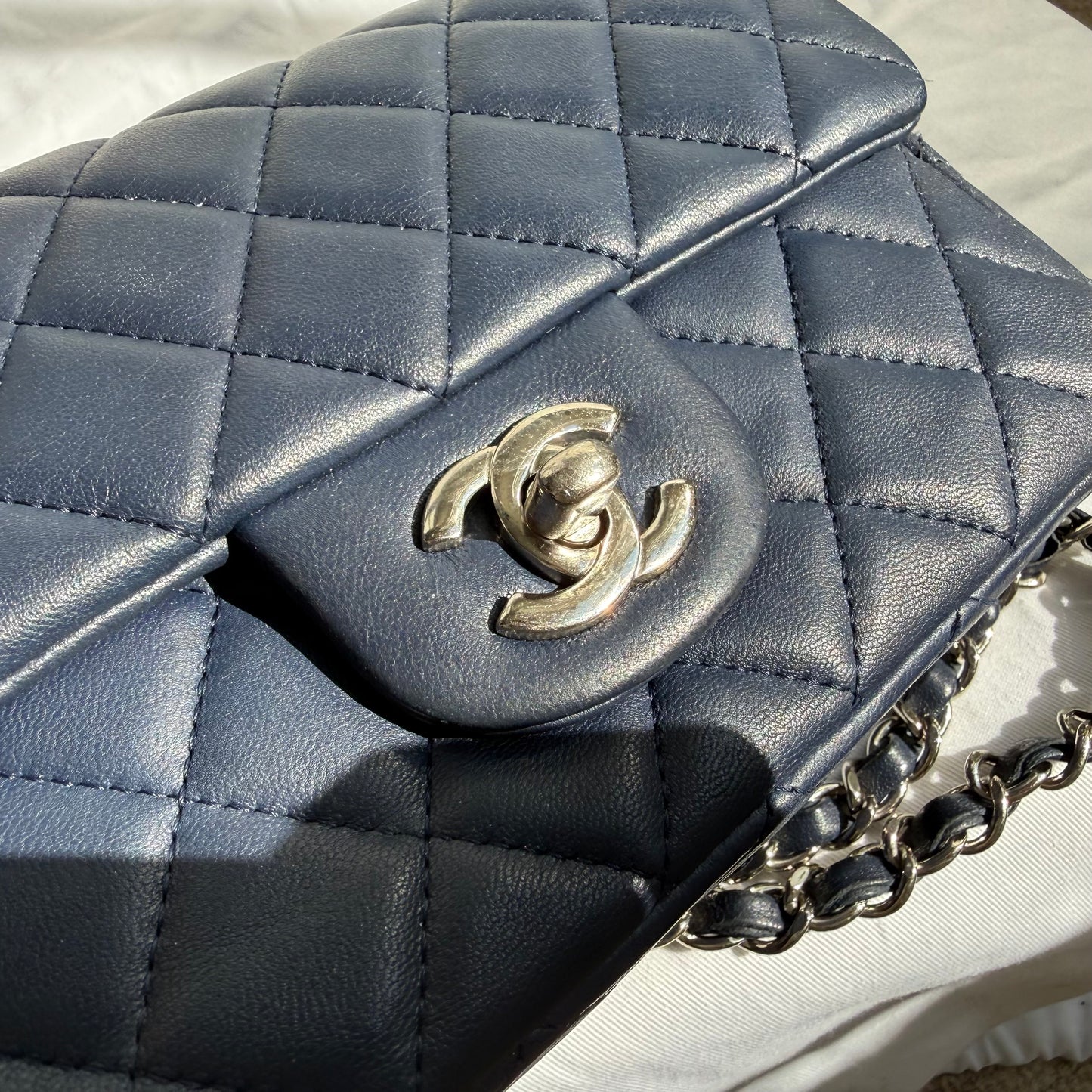 Chanel - Timeless/Classique - Leather - Blue - (mini)