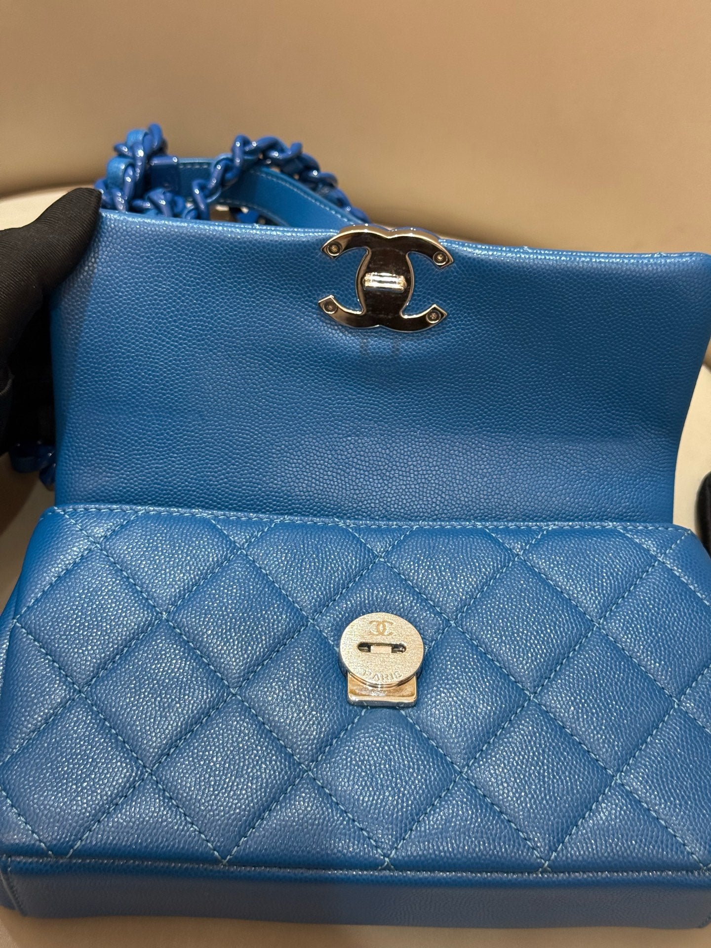 Chanel - Timeless/Classique - Leather - Blue - (mini)