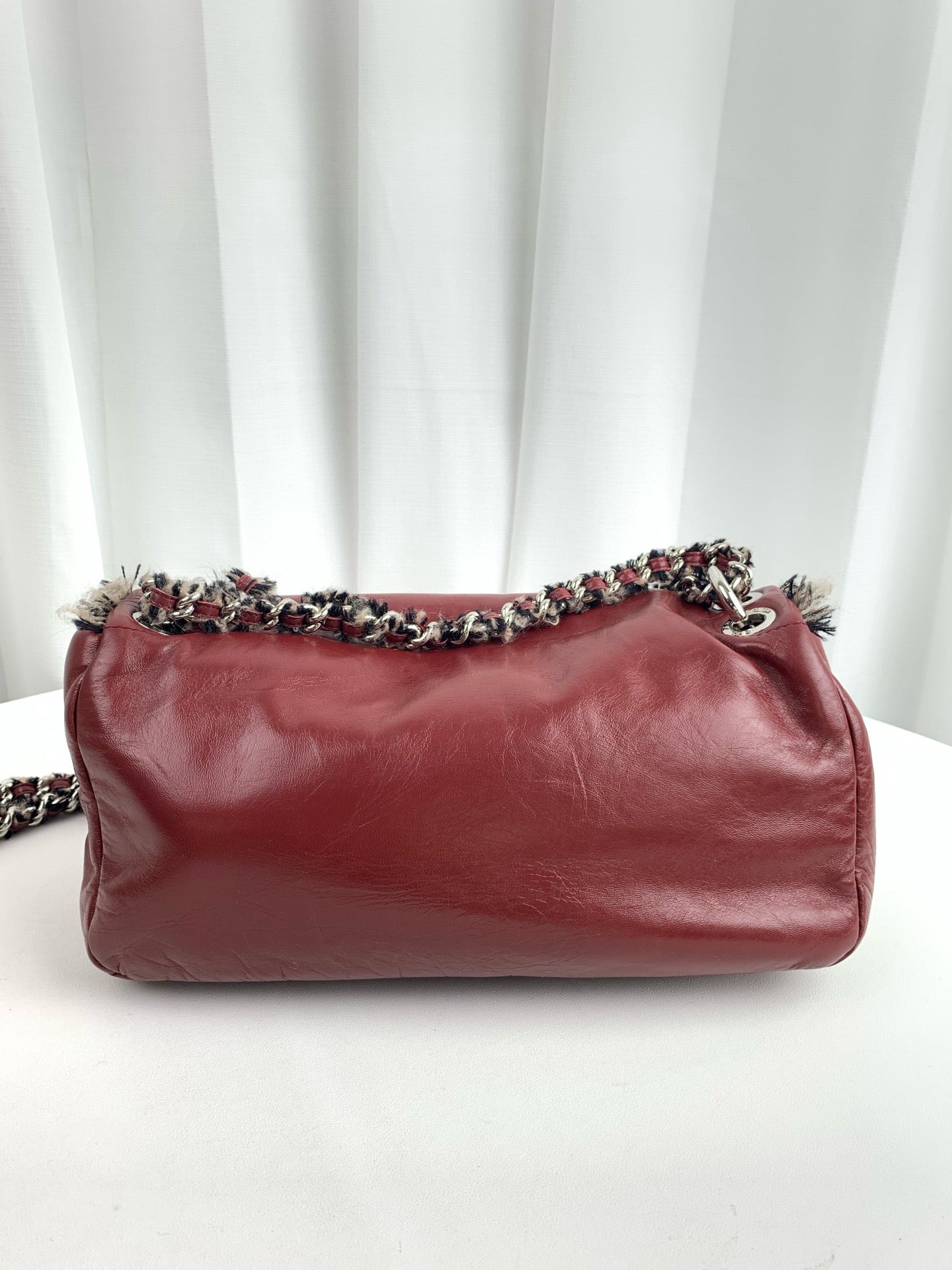 Chanel - Timeless/Classique - Leather - Burgundy - (medium)