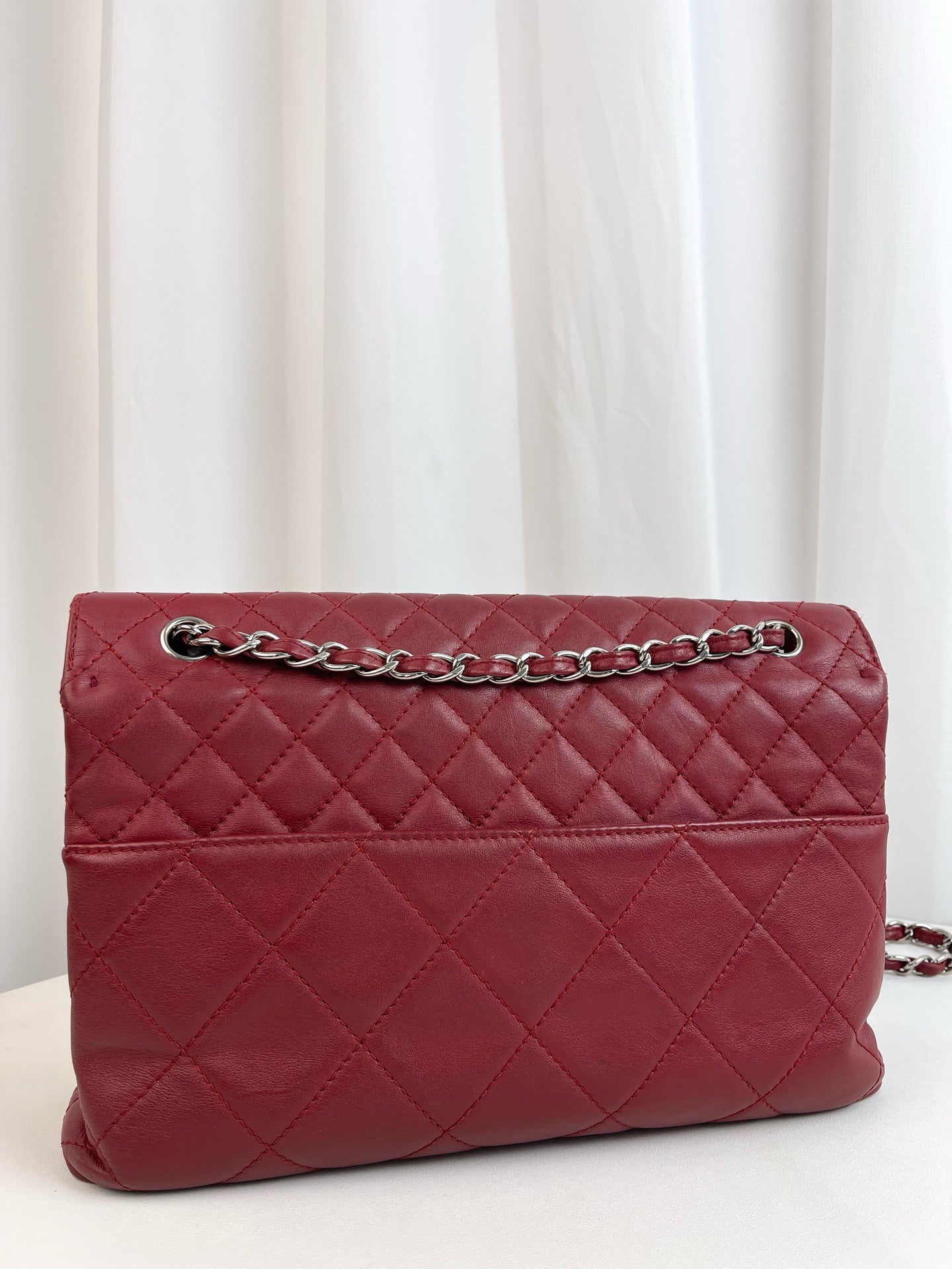 Chanel - Timeless/Classique - Leather - Burgundy - (medium)