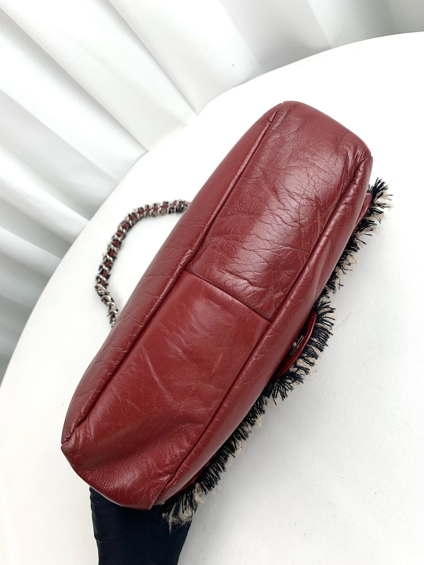 Chanel - Timeless/Classique - Leather - Burgundy - (medium)