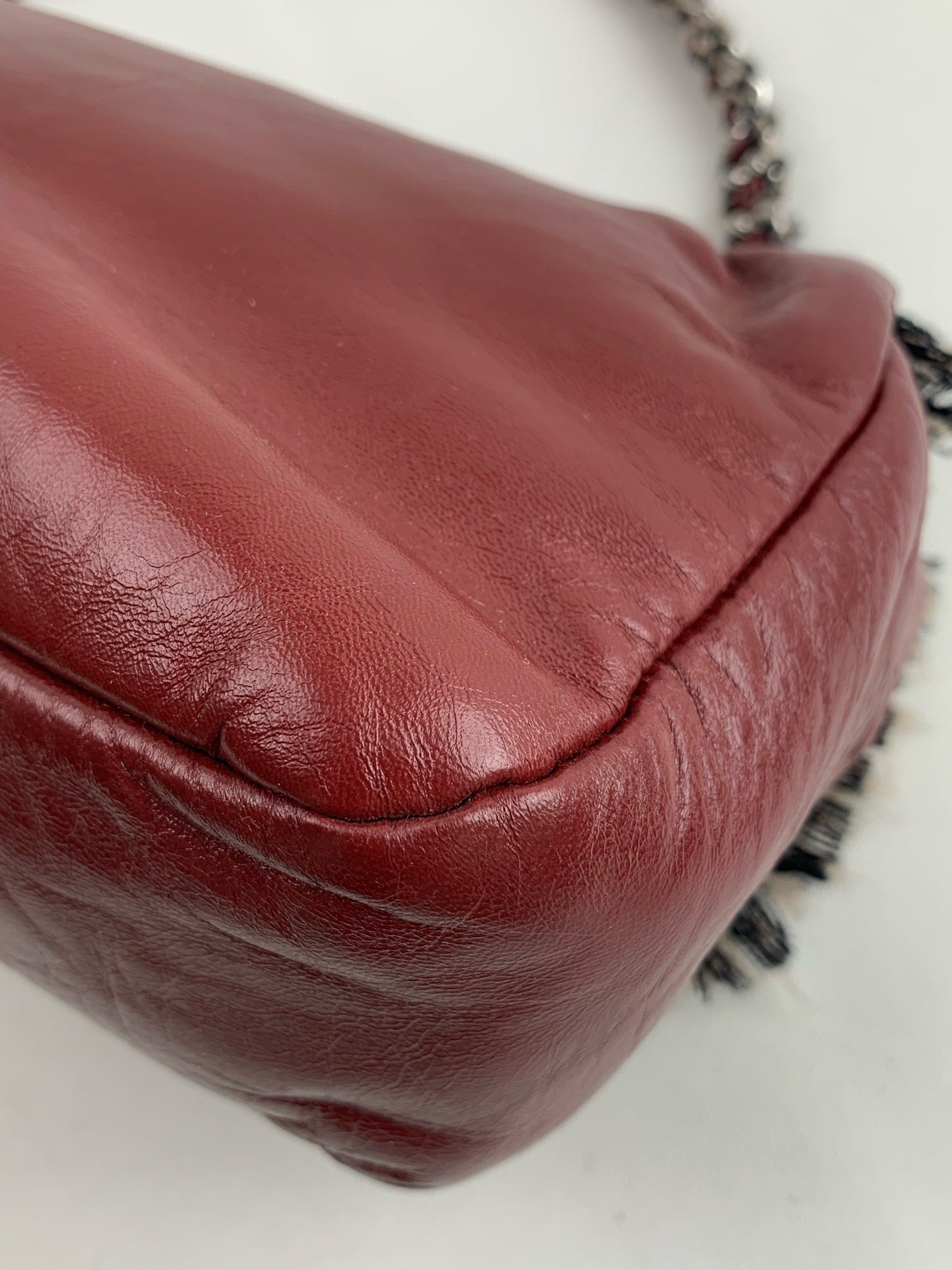 Chanel - Timeless/Classique - Leather - Burgundy - (medium)