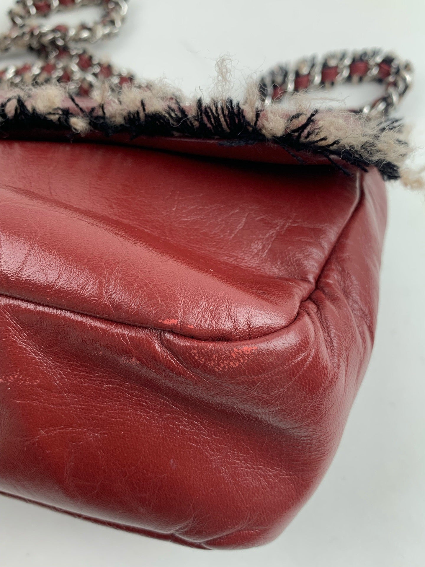 Chanel - Timeless/Classique - Leather - Burgundy - (medium)