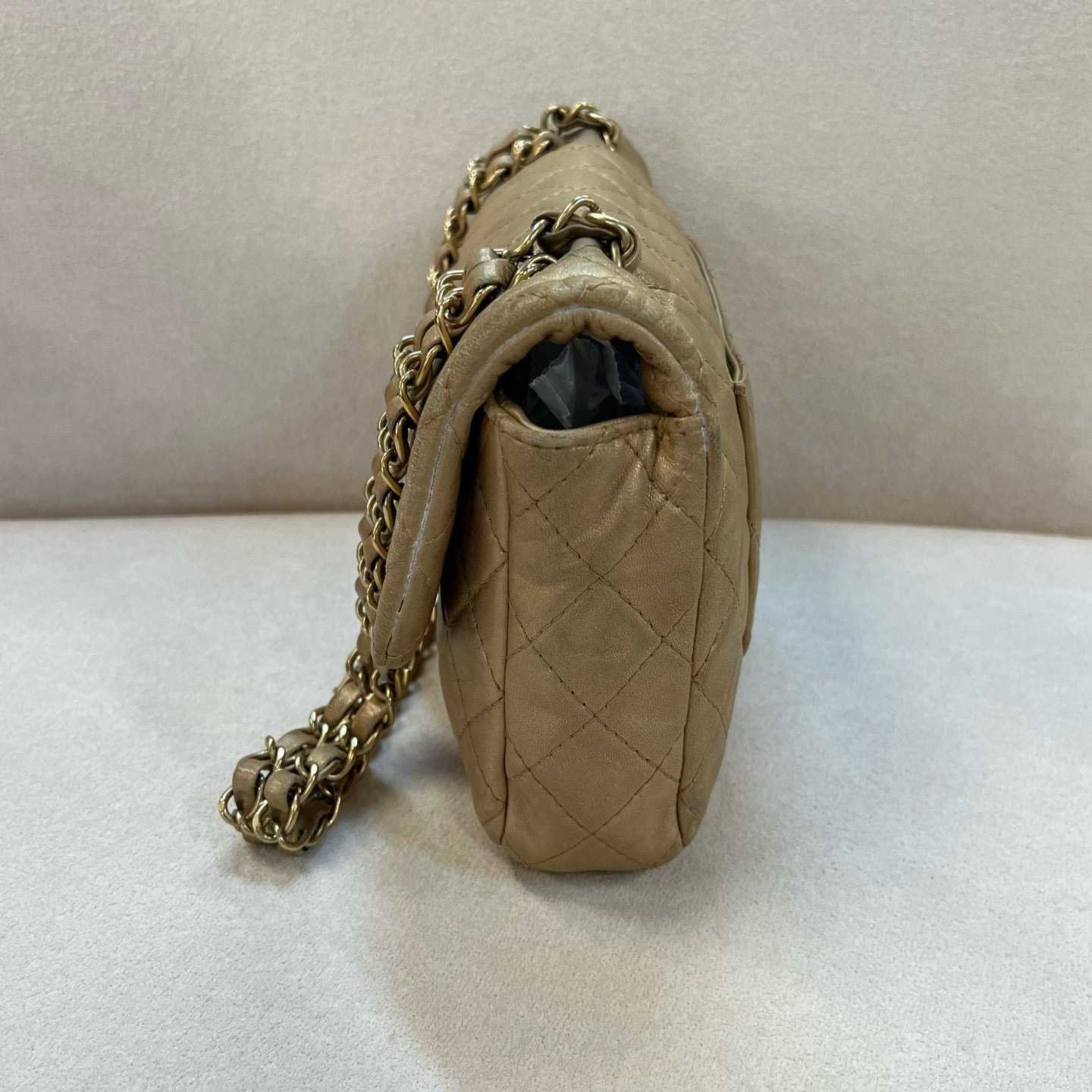 Chanel - Timeless/Classique - Leather - Gold - (medium)