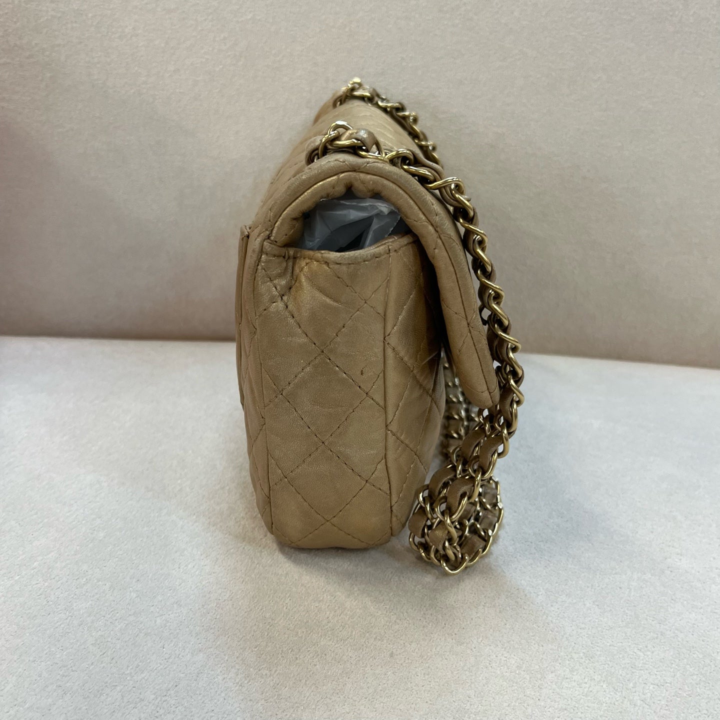 Chanel - Timeless/Classique - Leather - Gold - (medium)