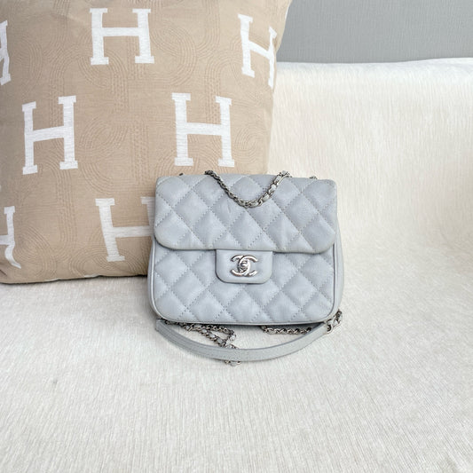Chanel - Timeless/Classique - Leather - Grey - (mini)