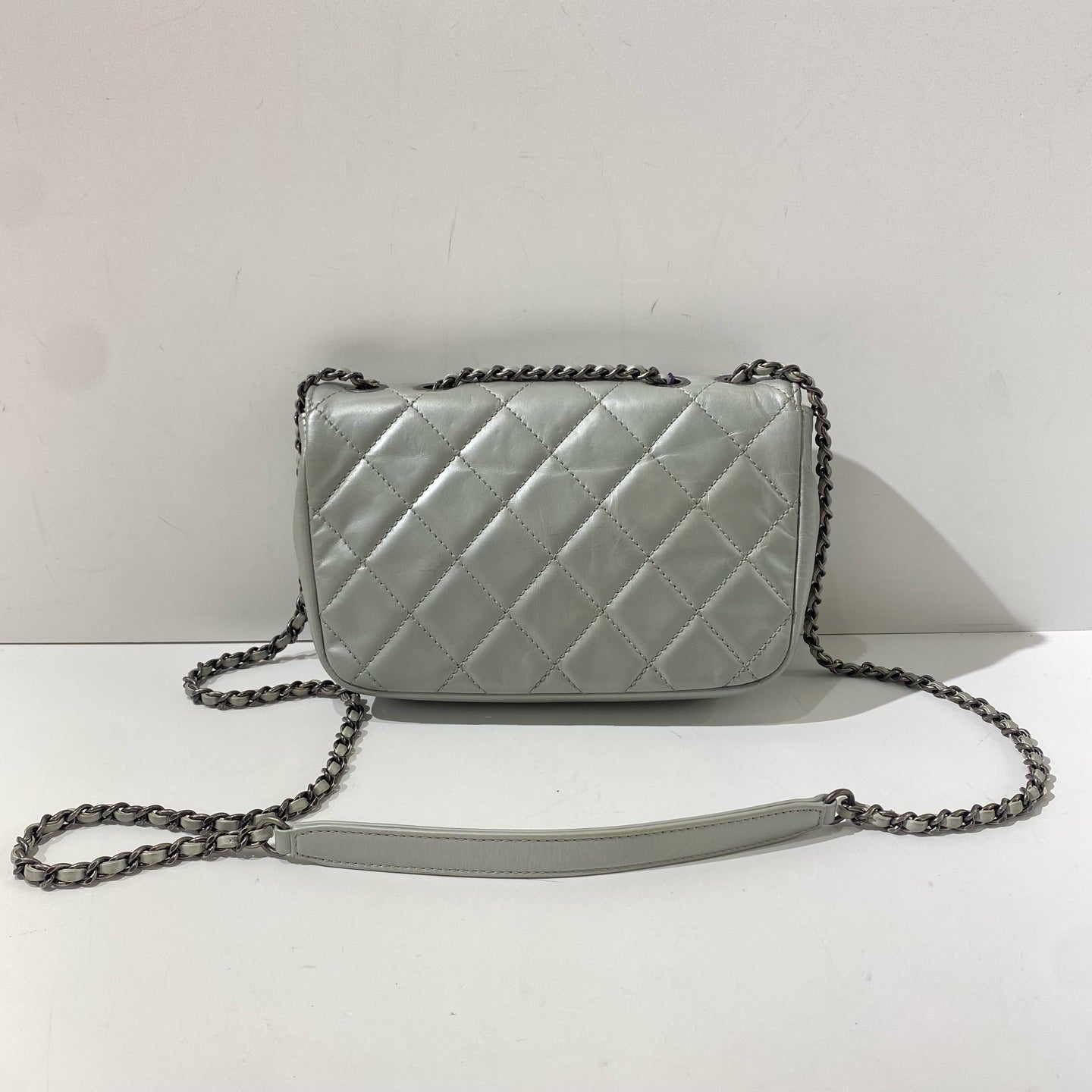 Chanel - Timeless/Classique - Leather - Grey - (mini)