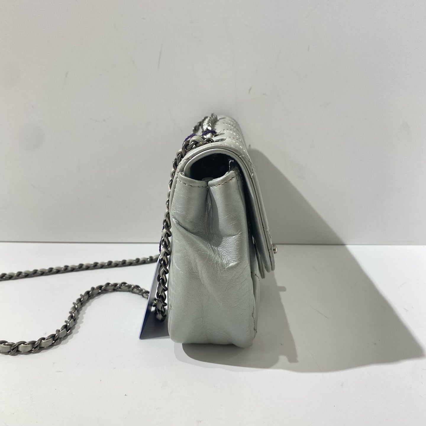 Chanel - Timeless/Classique - Leather - Grey - (mini)