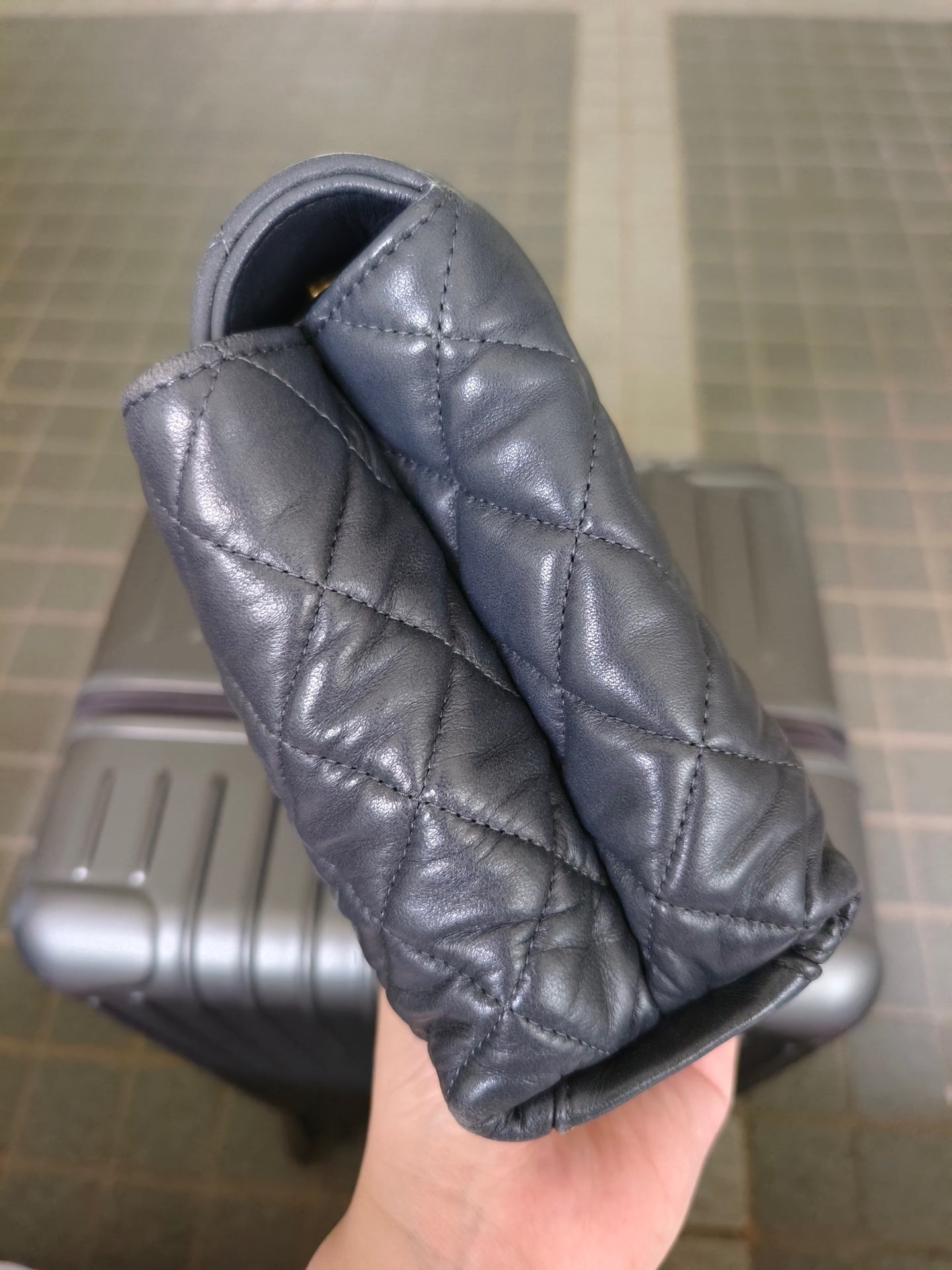 Chanel - Timeless/Classique - Leather - Grey - (mini)