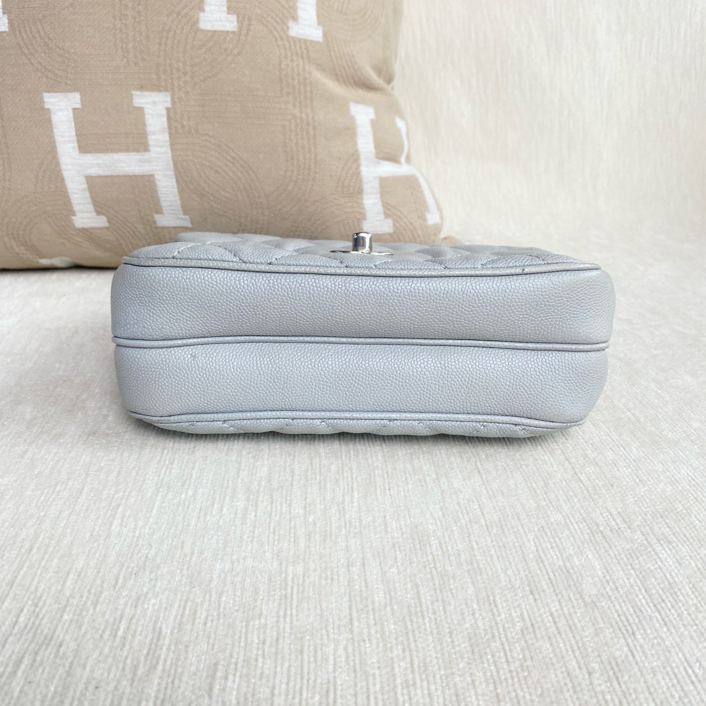 Chanel - Timeless/Classique - Leather - Grey - (mini)