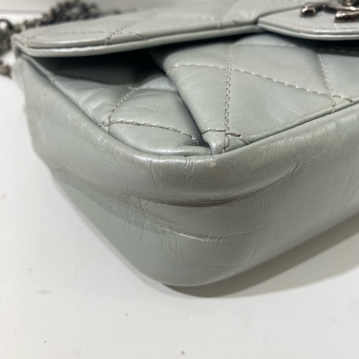 Chanel - Timeless/Classique - Leather - Grey - (mini)