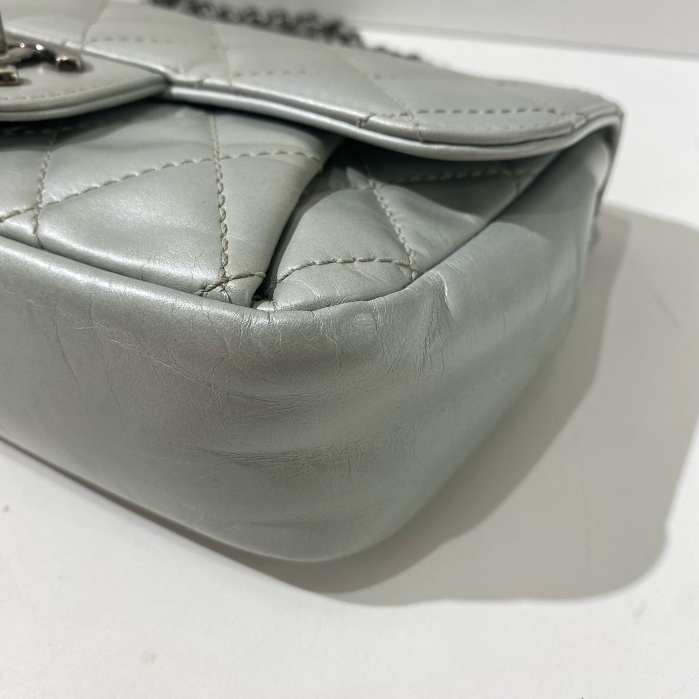 Chanel - Timeless/Classique - Leather - Grey - (mini)