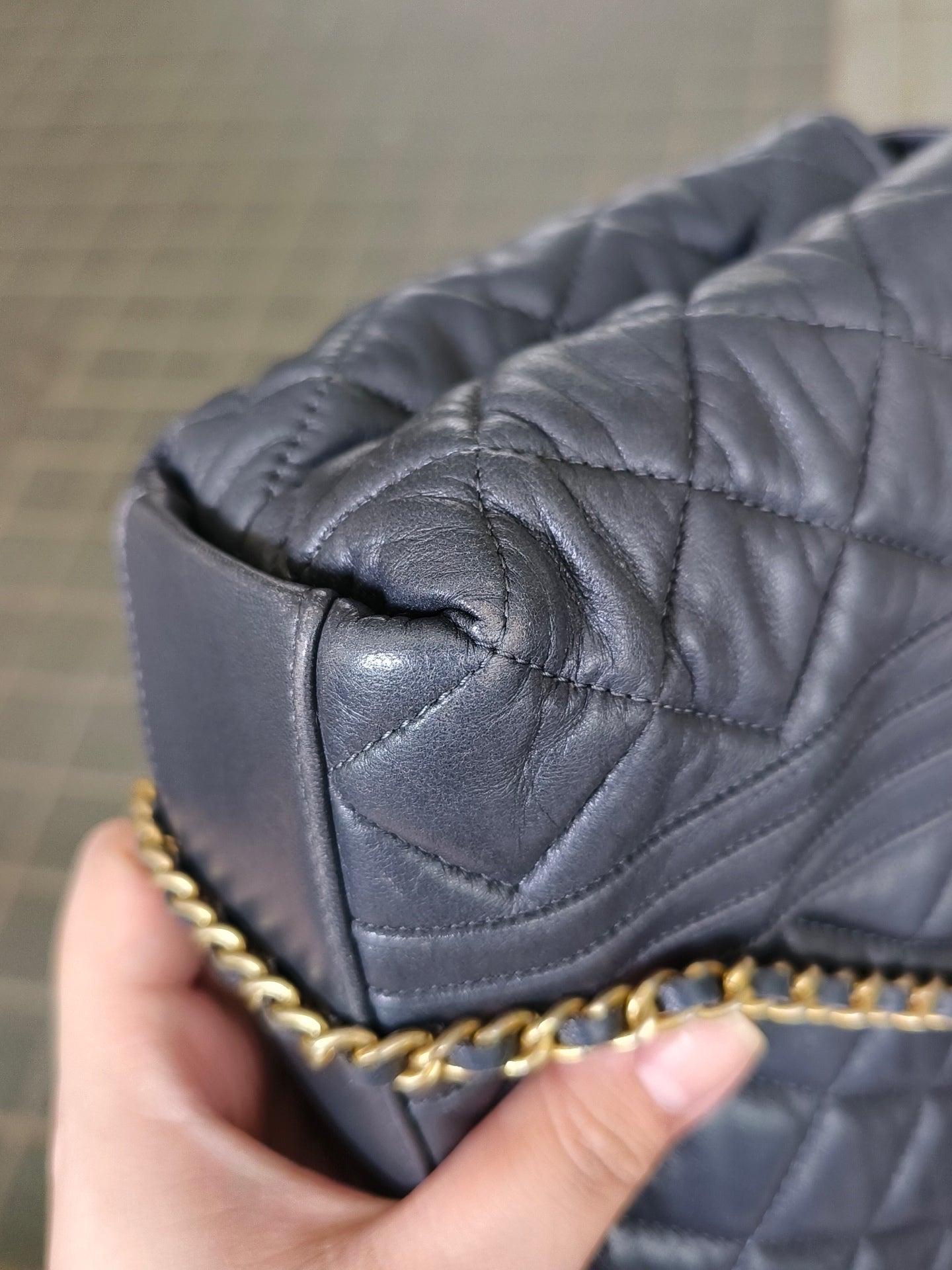 Chanel - Timeless/Classique - Leather - Grey - (mini)