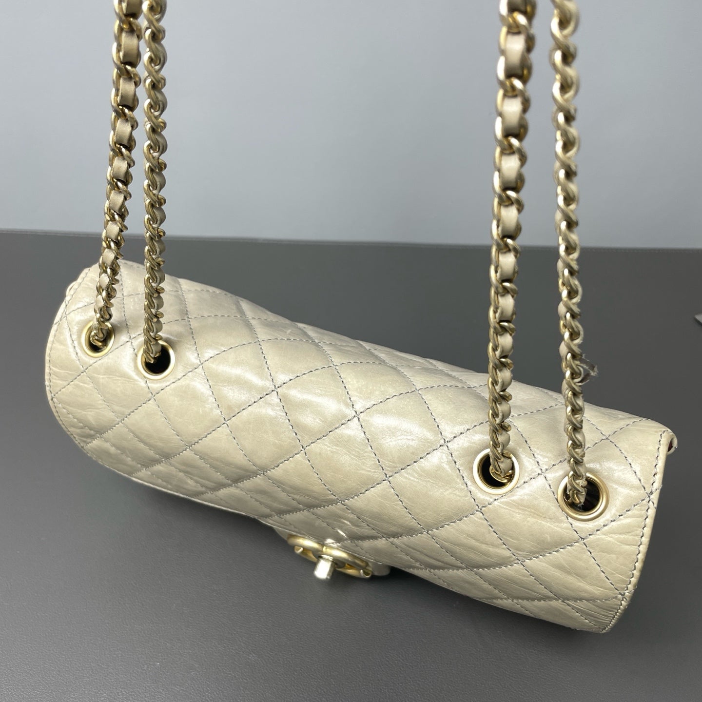Chanel - Timeless/Classique - Leather - Grey - (mini)