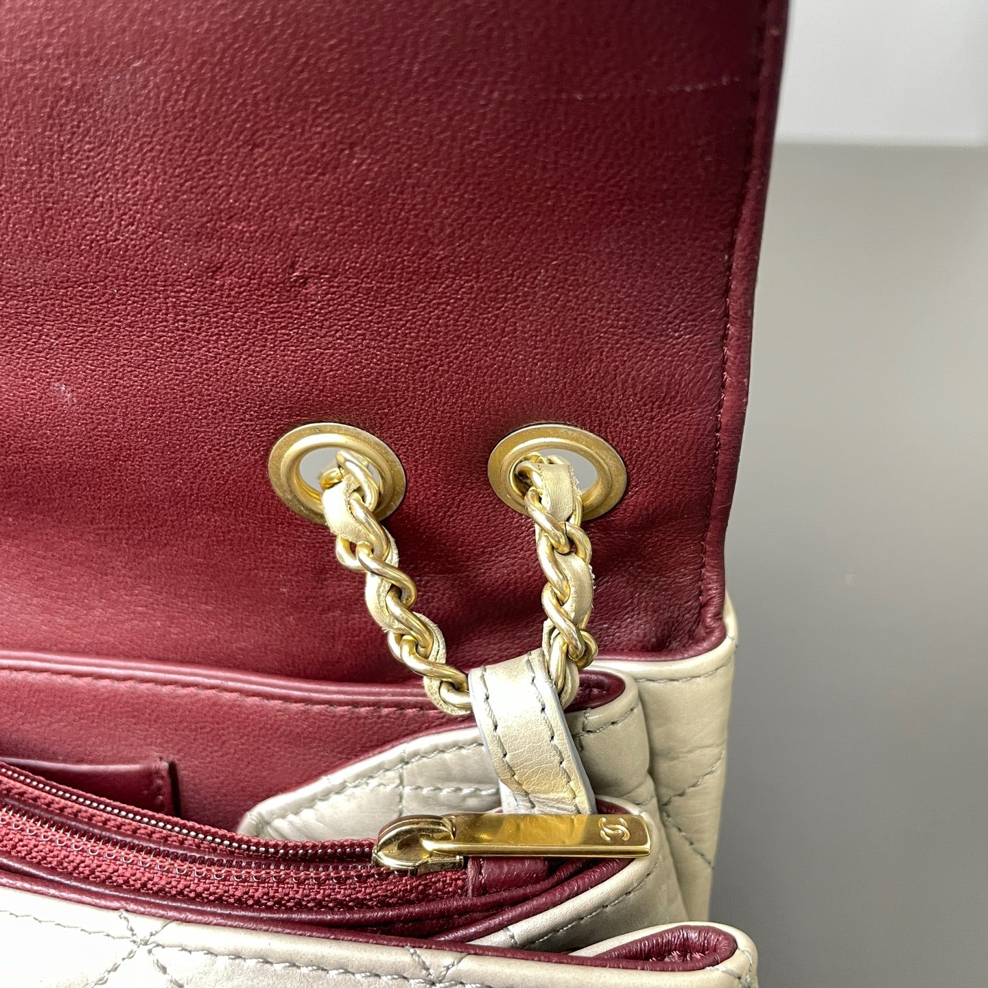 Chanel - Timeless/Classique - Leather - Grey - (mini)