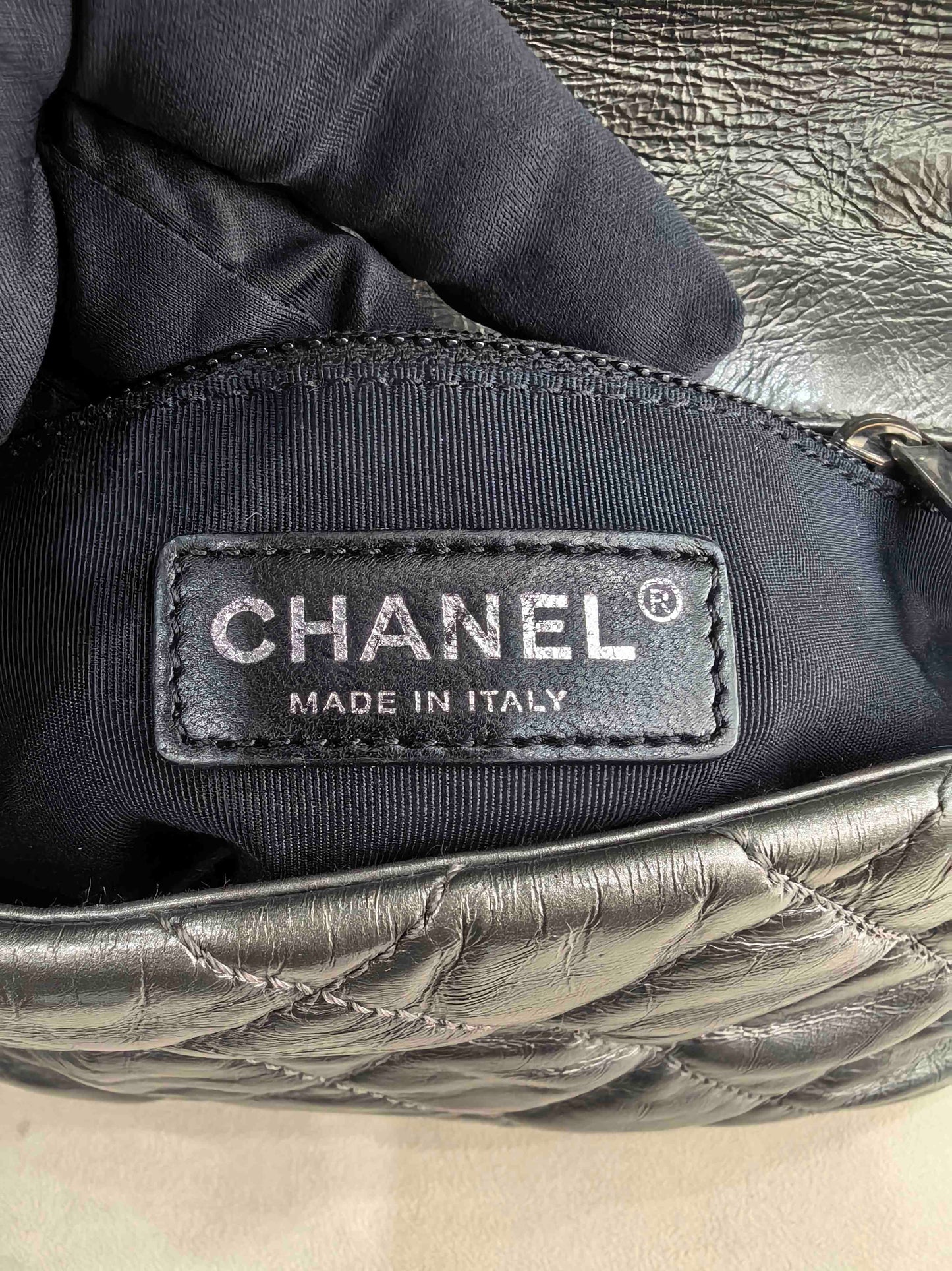 Chanel - Timeless/Classique - Leather - Grey - (small)