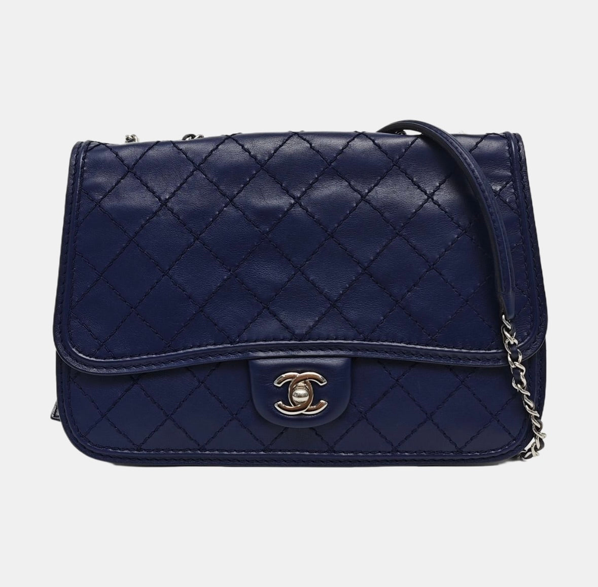 Chanel - Timeless/Classique - Leather - Navy - (mini)