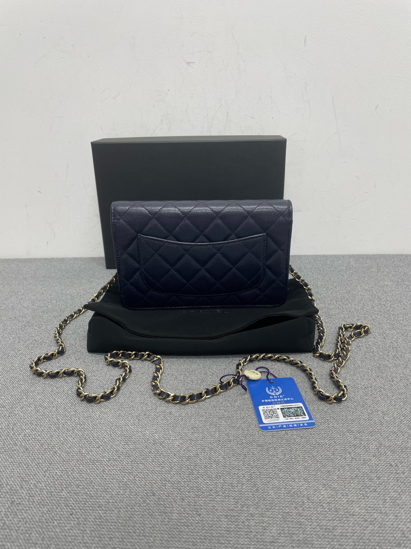 Chanel - Timeless/Classique - Leather - Navy - (mini)