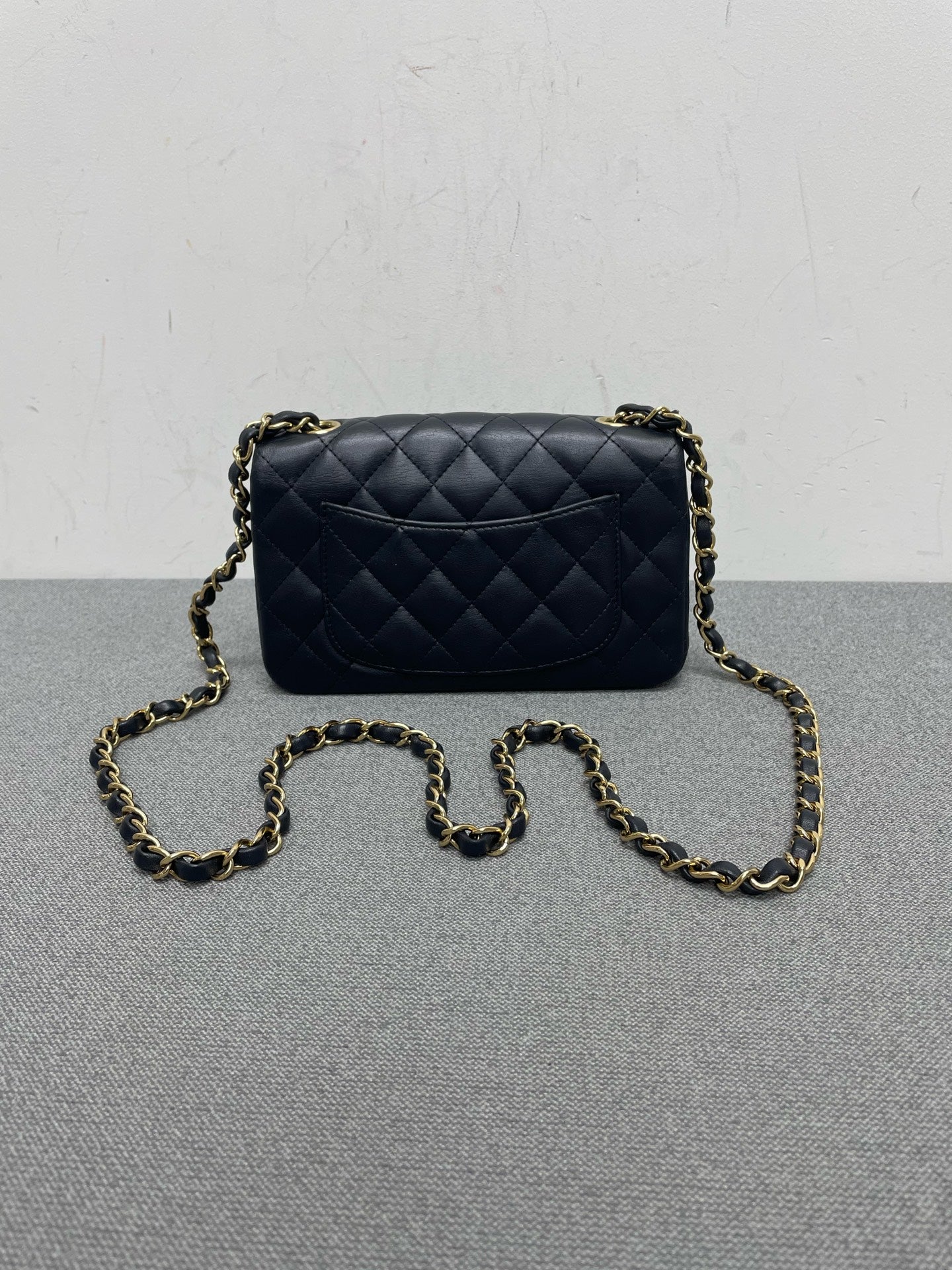Chanel - Timeless/Classique - Leather - Navy - (mini)