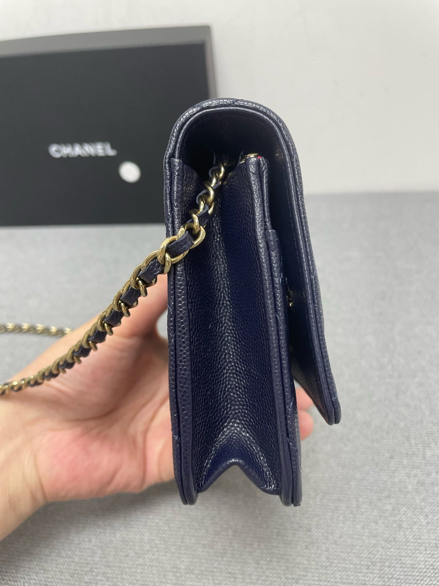 Chanel - Timeless/Classique - Leather - Navy - (mini)