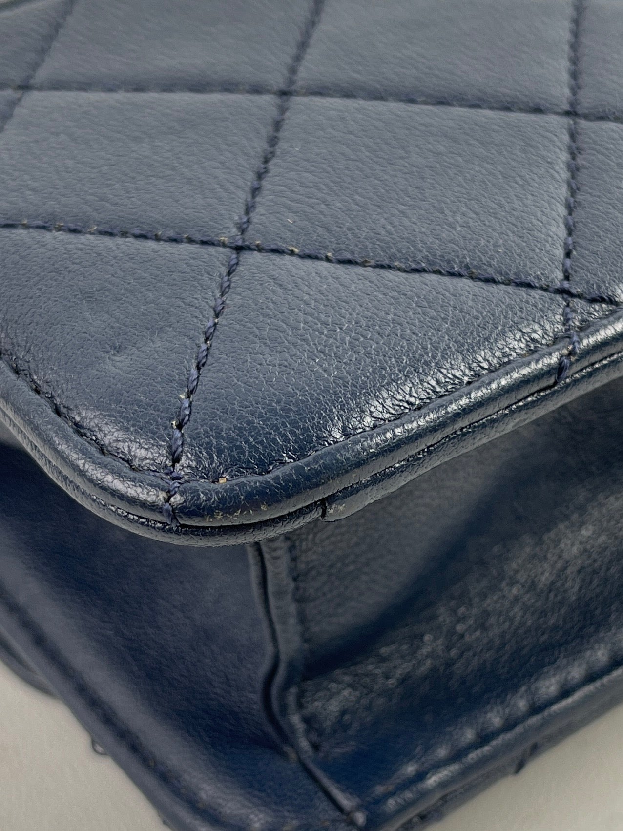 Chanel - Timeless/Classique - Leather - Navy - (mini)
