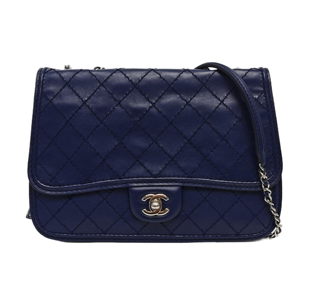 Chanel - Timeless/Classique - Leather - Navy - (mini)