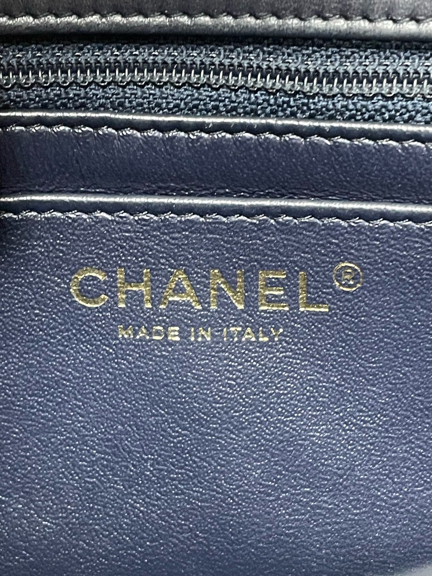 Chanel - Timeless/Classique - Leather - Navy - (mini)