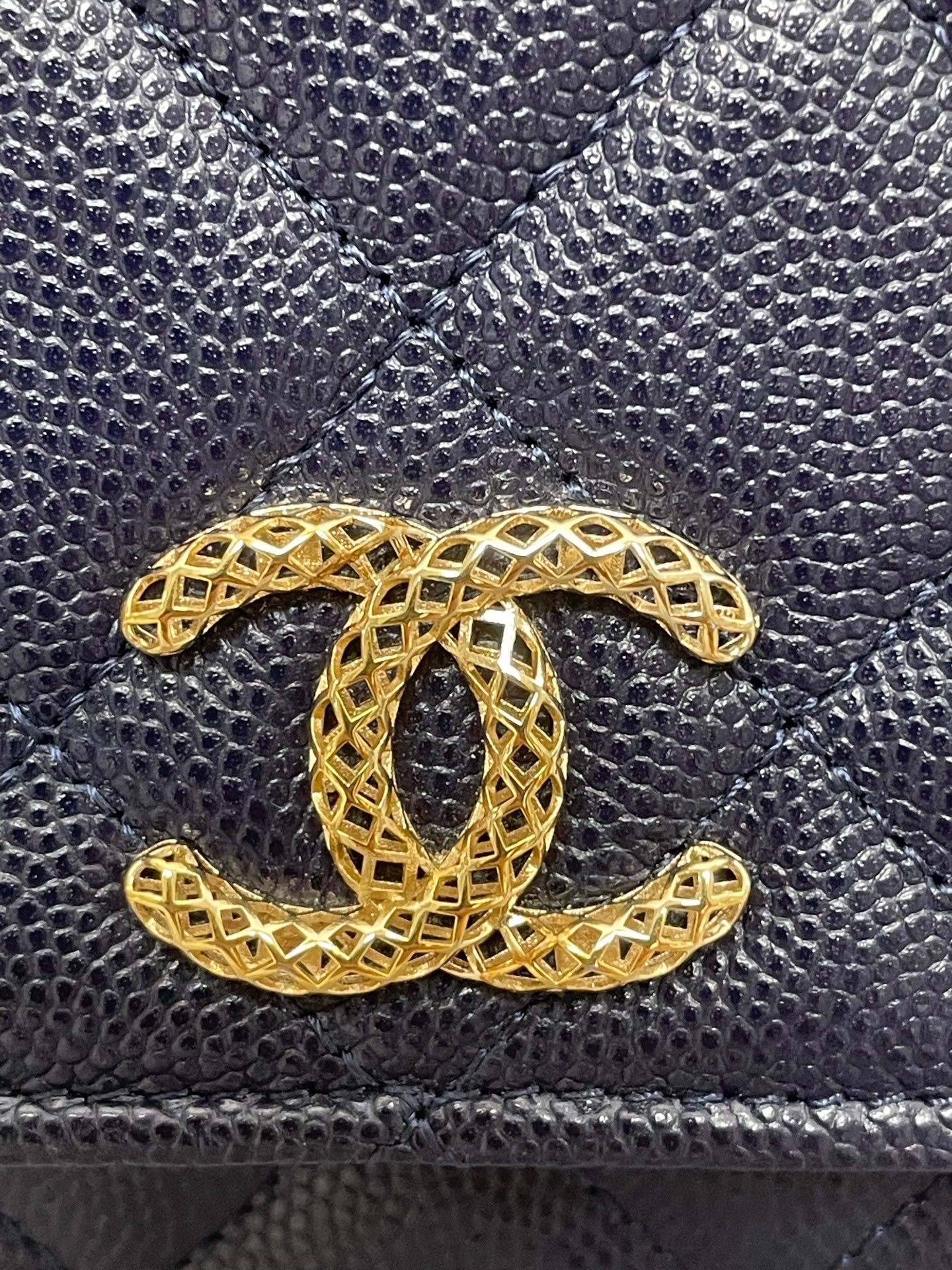Chanel - Timeless/Classique - Leather - Navy - (mini)