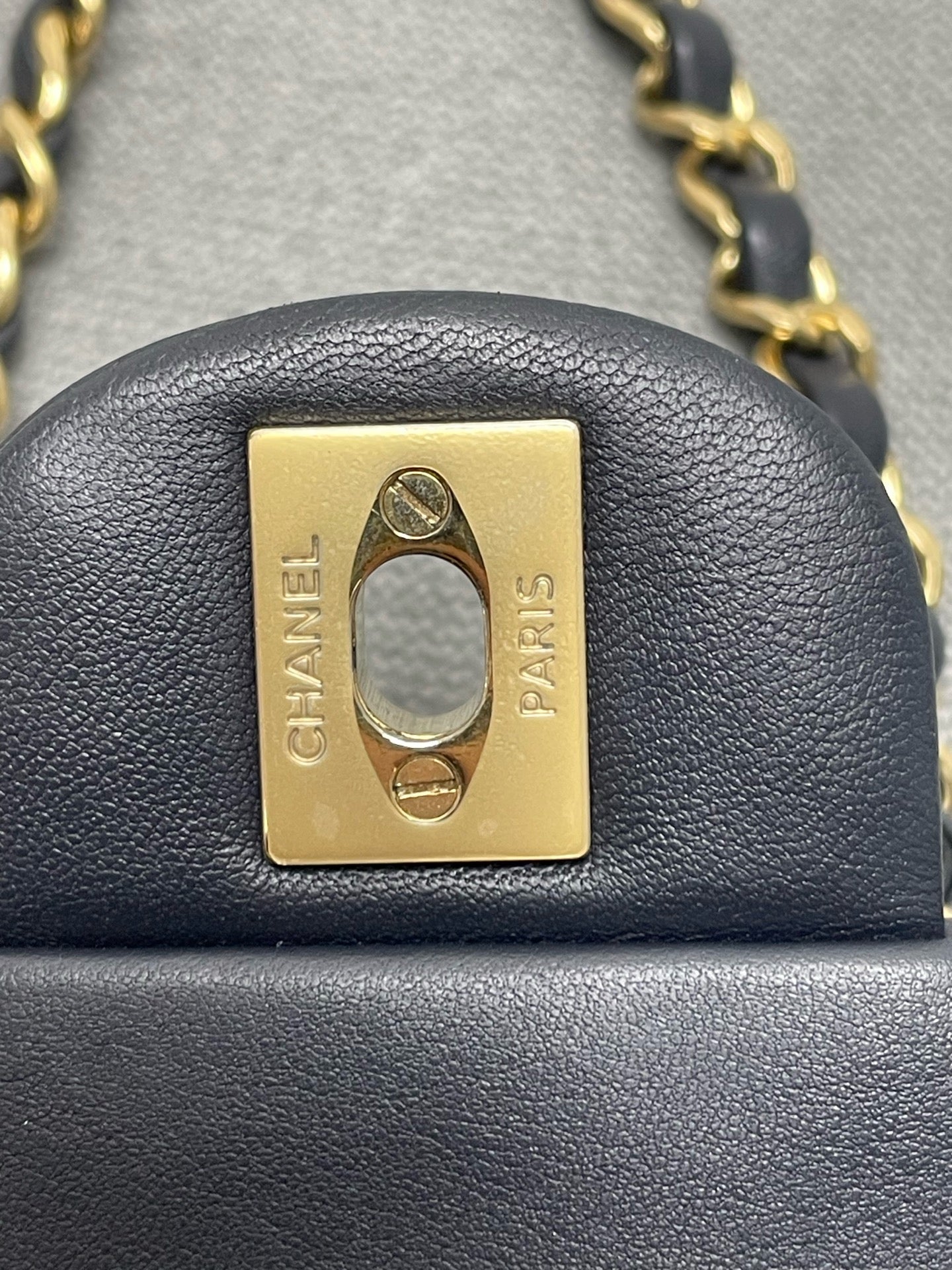 Chanel - Timeless/Classique - Leather - Navy - (mini)