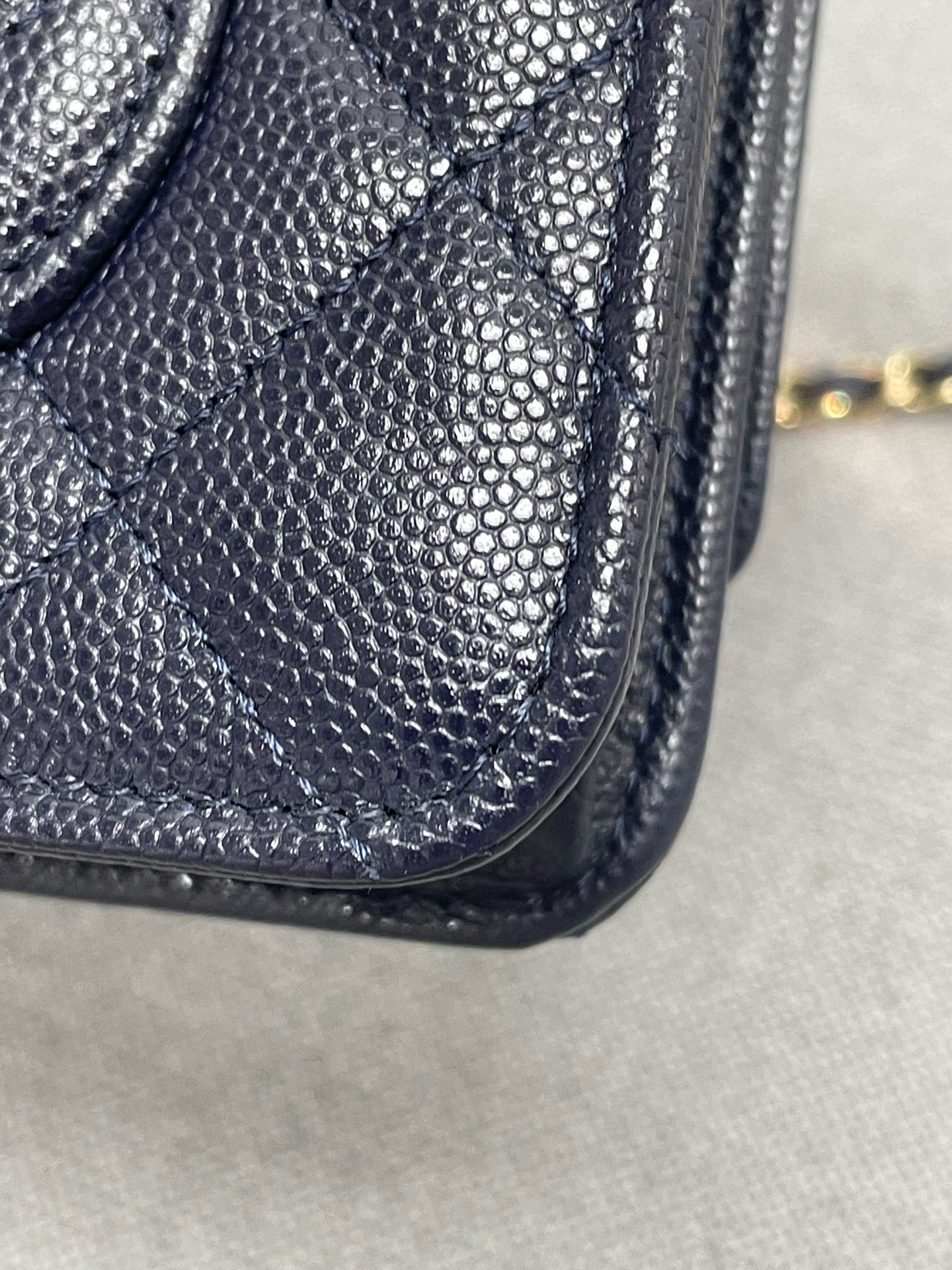 Chanel - Timeless/Classique - Leather - Navy - (mini)
