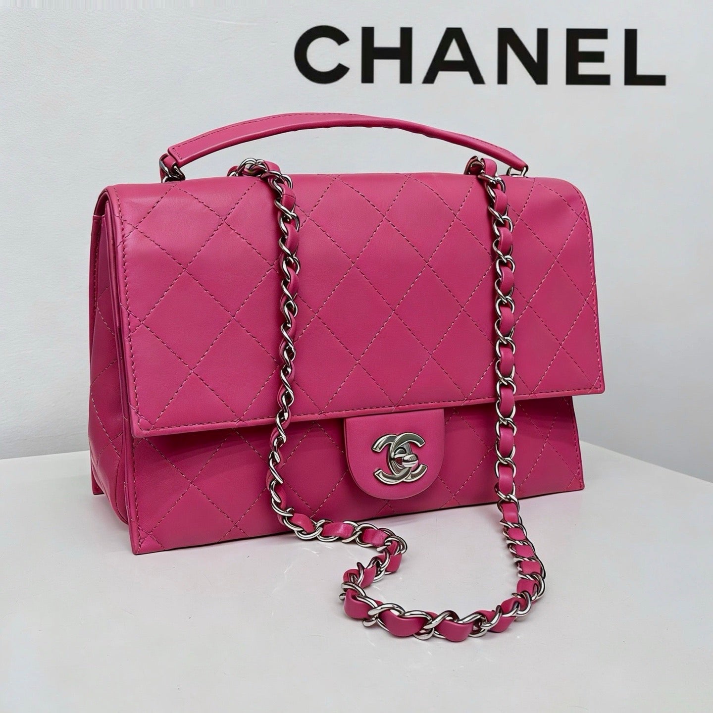 Chanel - Timeless/Classique - Leather - Pink - (medium)