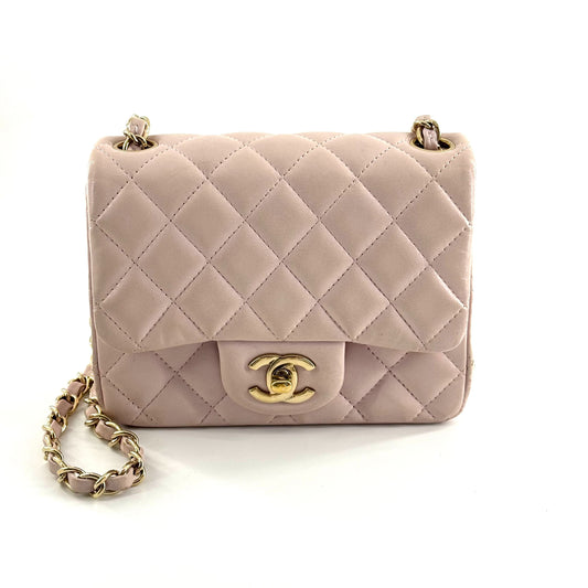 Chanel - Timeless/Classique - Leather - Pink - (mini)