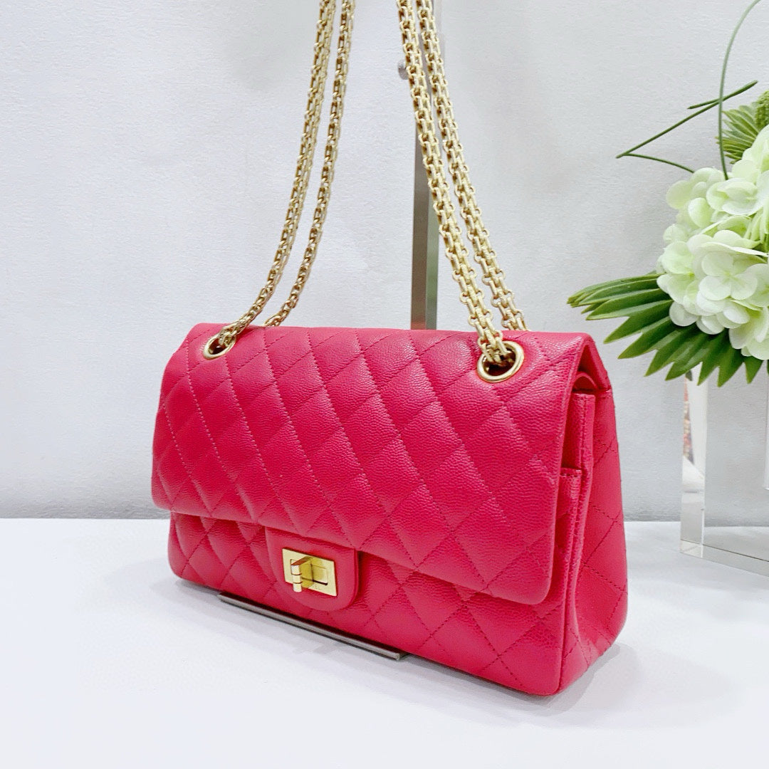 Chanel - Timeless/Classique - Leather - Pink - (Small)