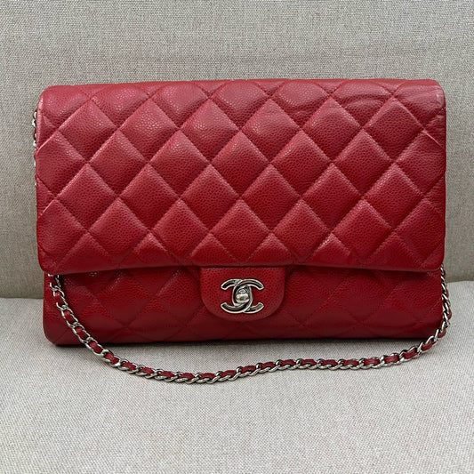 Chanel - Timeless/Classique - Leather - Red - (medium)