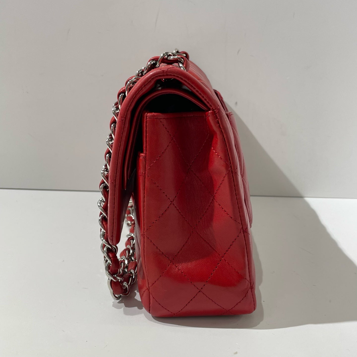 Chanel - Timeless/Classique - Leather - Red - (medium)