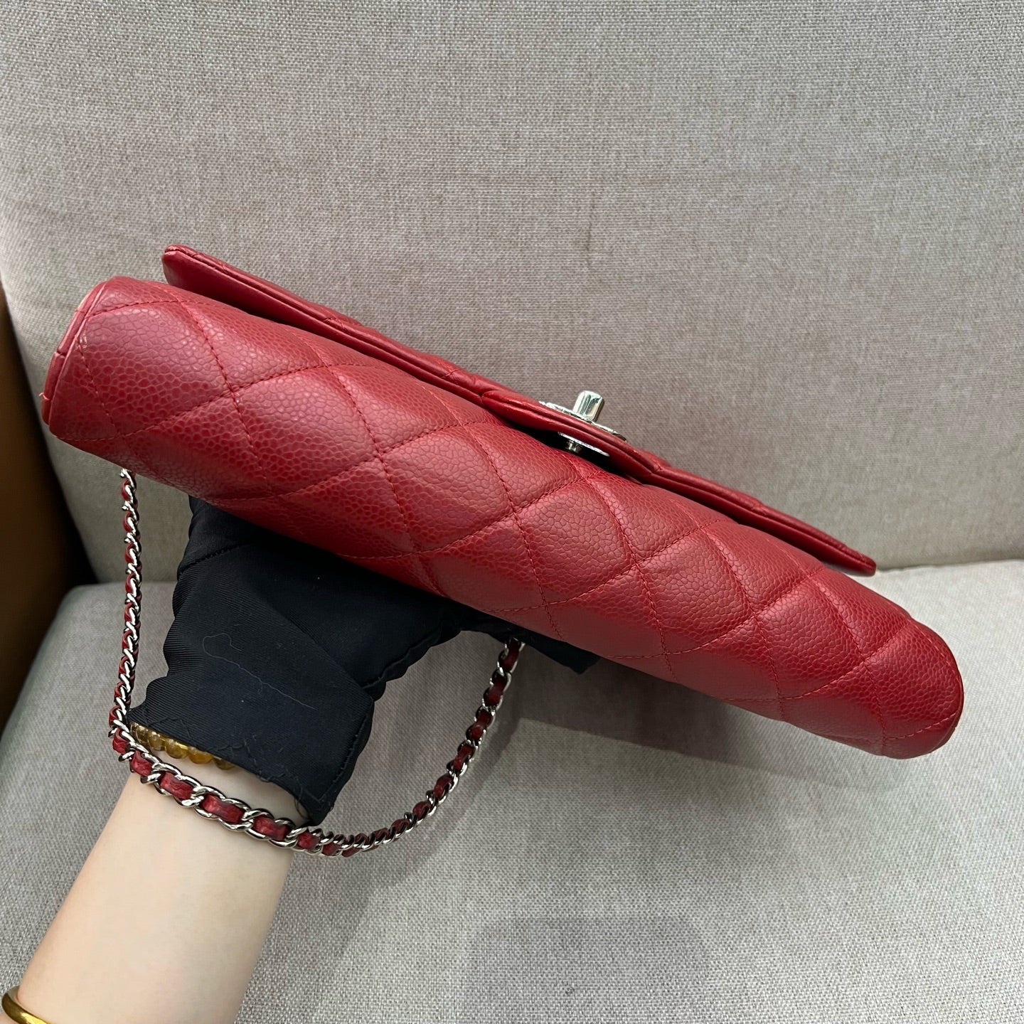 Chanel - Timeless/Classique - Leather - Red - (medium)