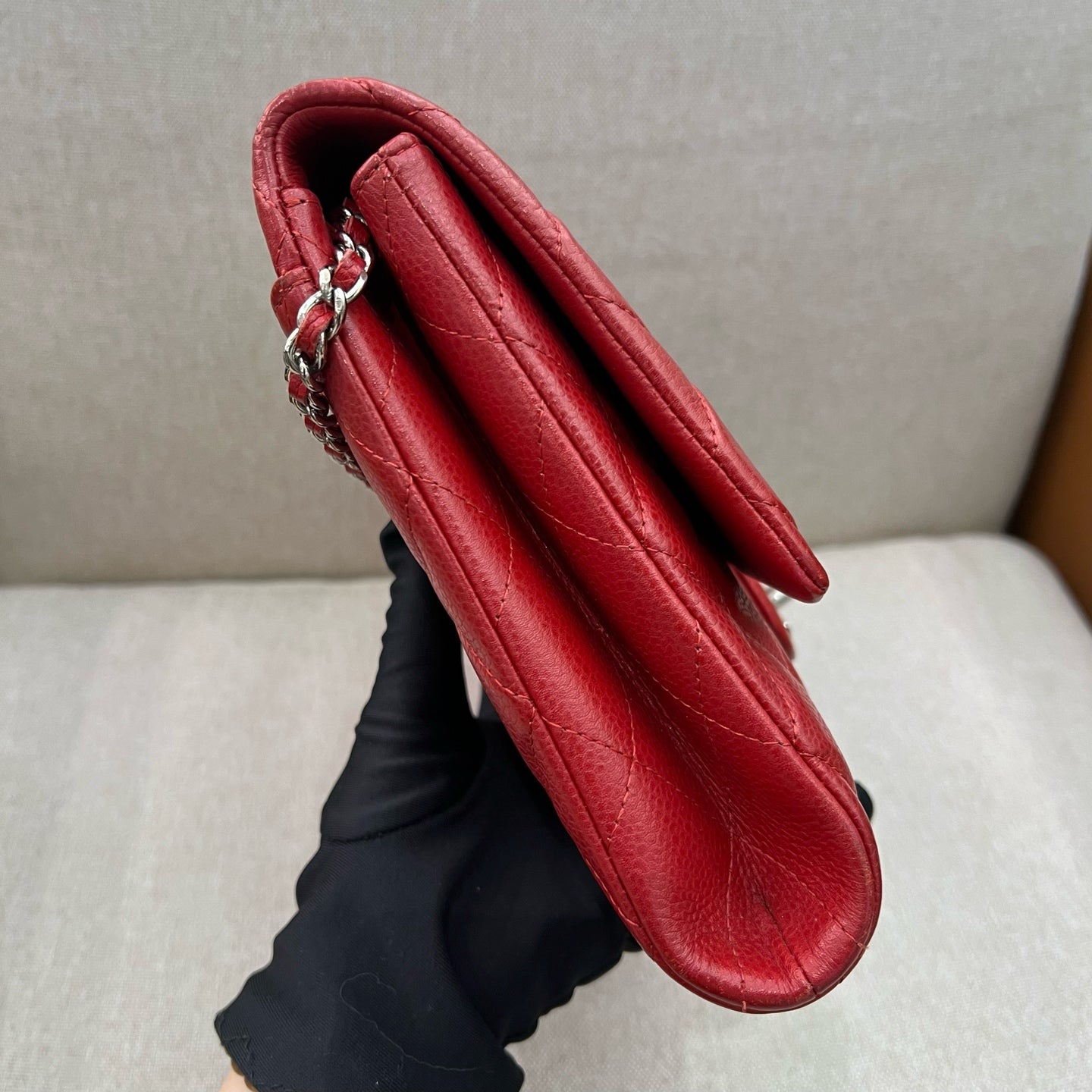 Chanel - Timeless/Classique - Leather - Red - (medium)