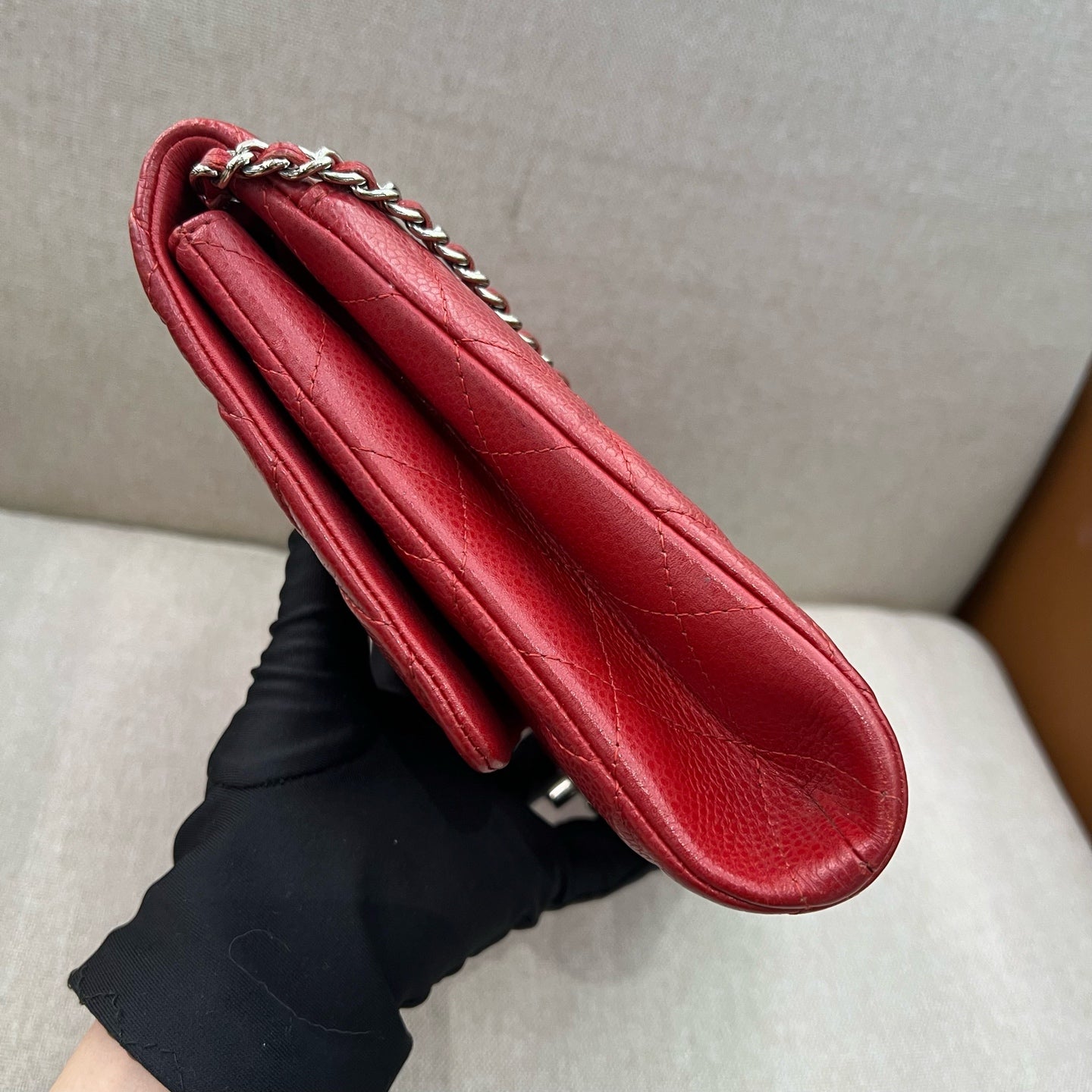 Chanel - Timeless/Classique - Leather - Red - (medium)