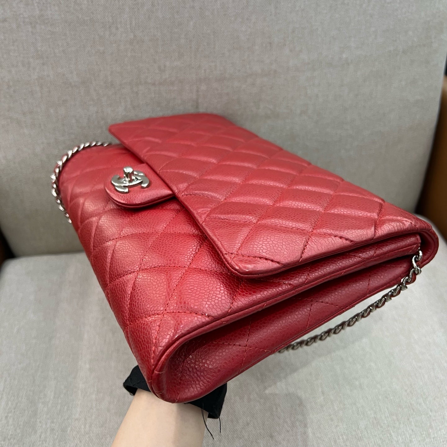 Chanel - Timeless/Classique - Leather - Red - (medium)