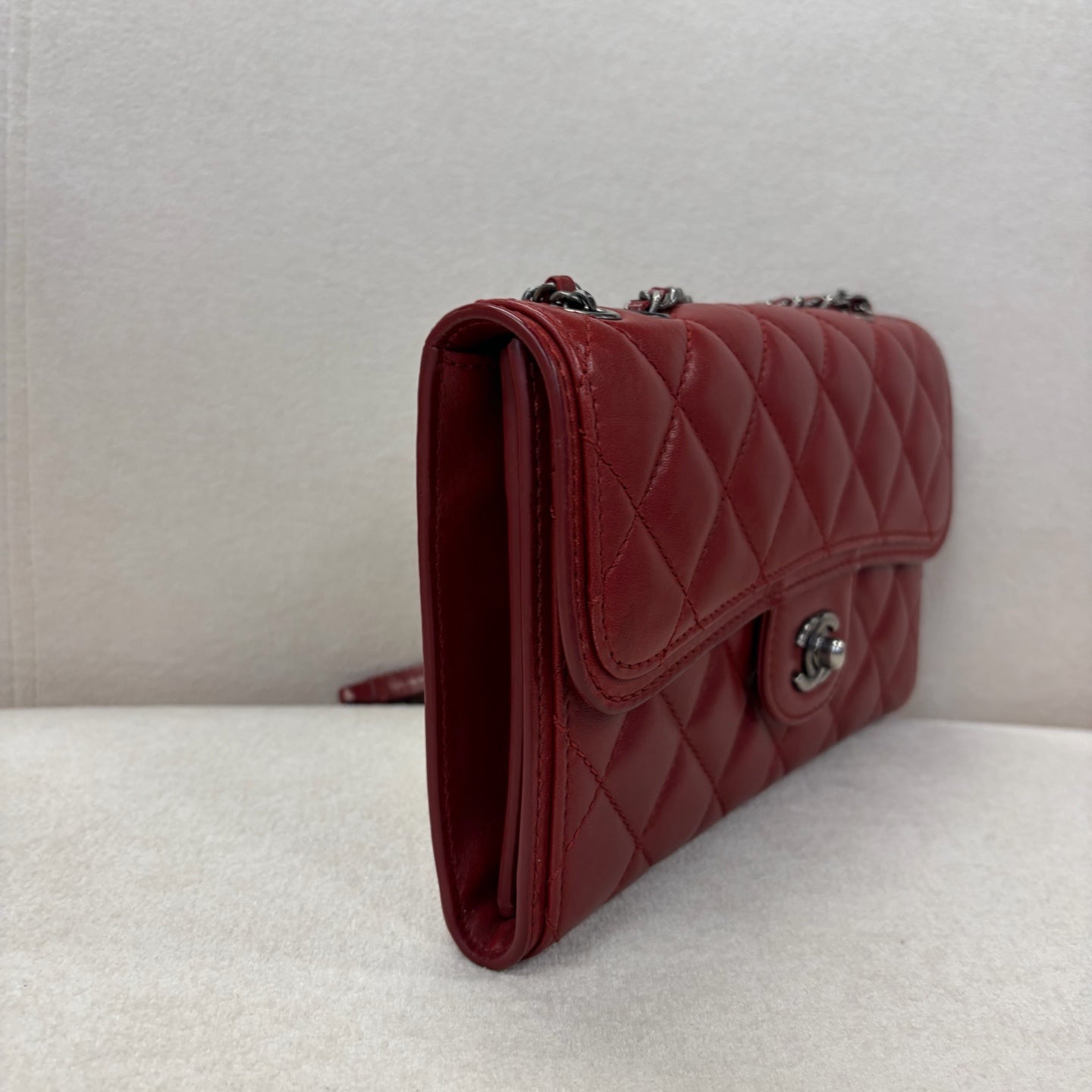 Chanel - Timeless/Classique - Leather - Red - (small)
