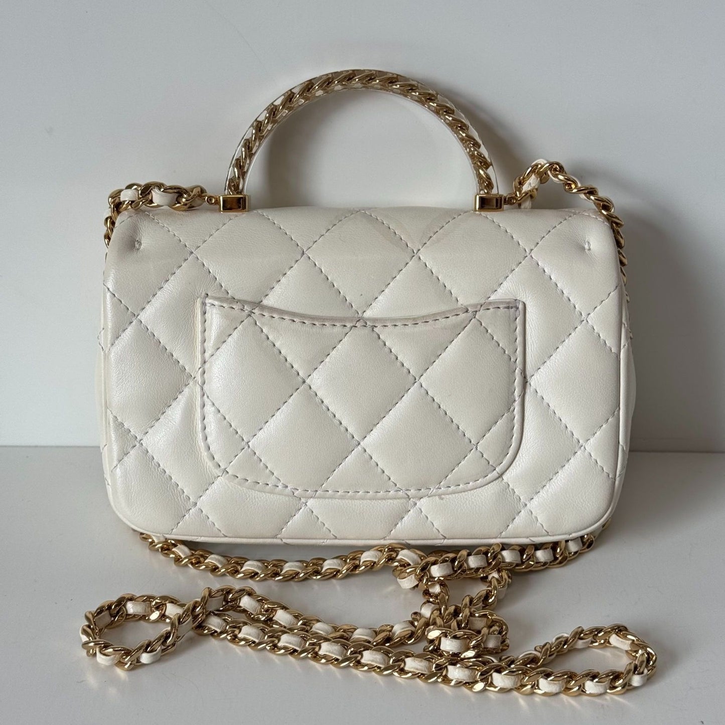 Chanel - Timeless/Classique - Leather - White - (mini)