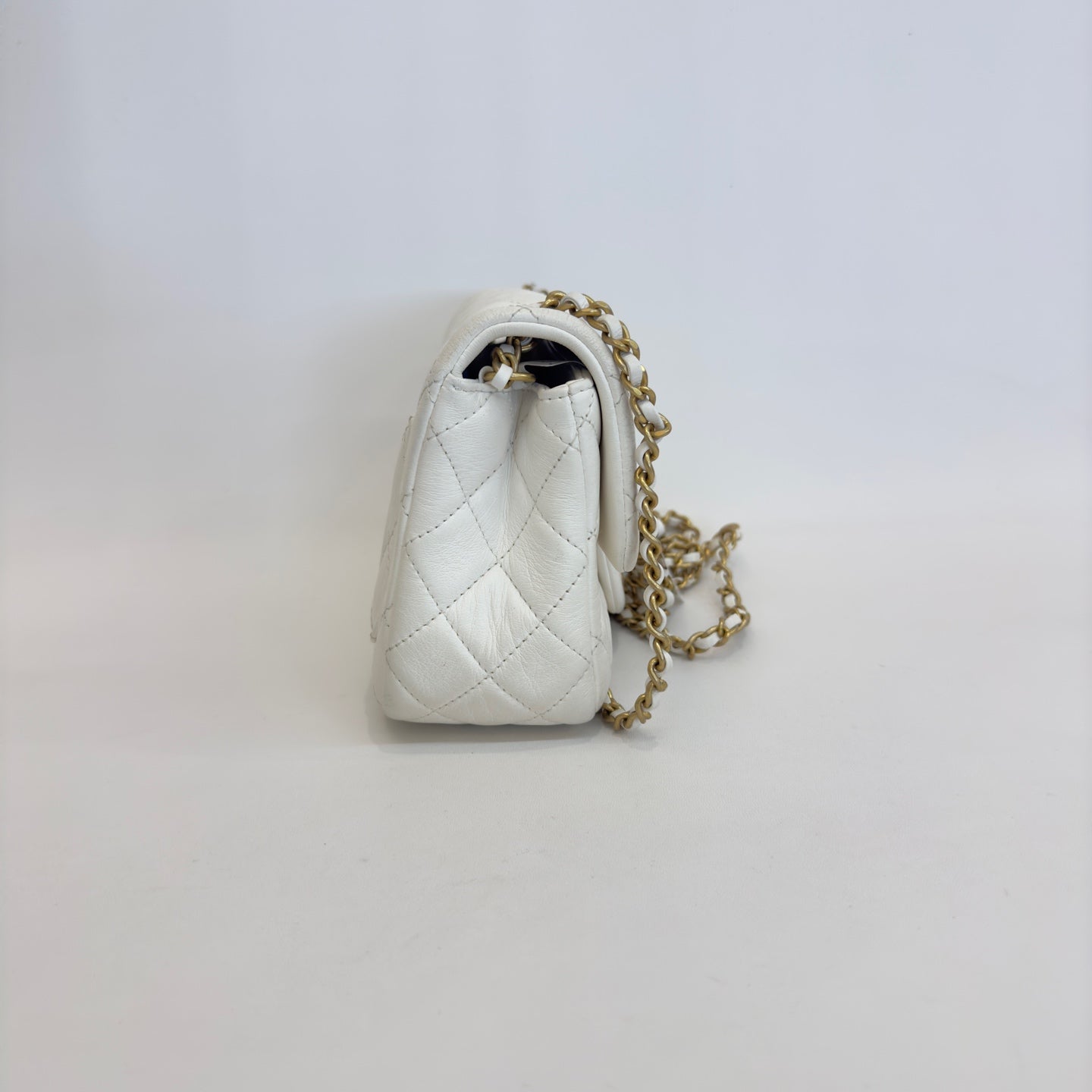 Chanel - Timeless/Classique - Leather - White - (mini)