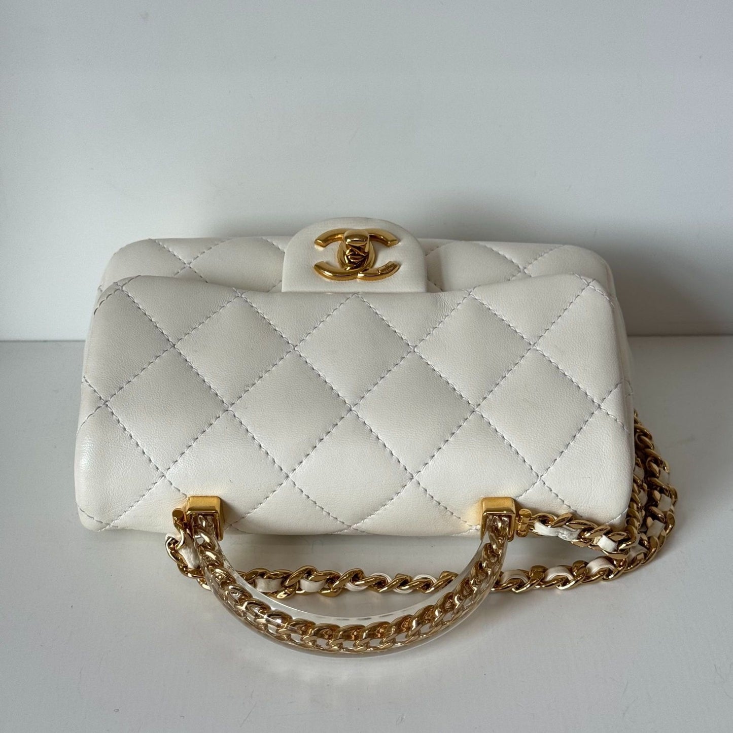 Chanel - Timeless/Classique - Leather - White - (mini)