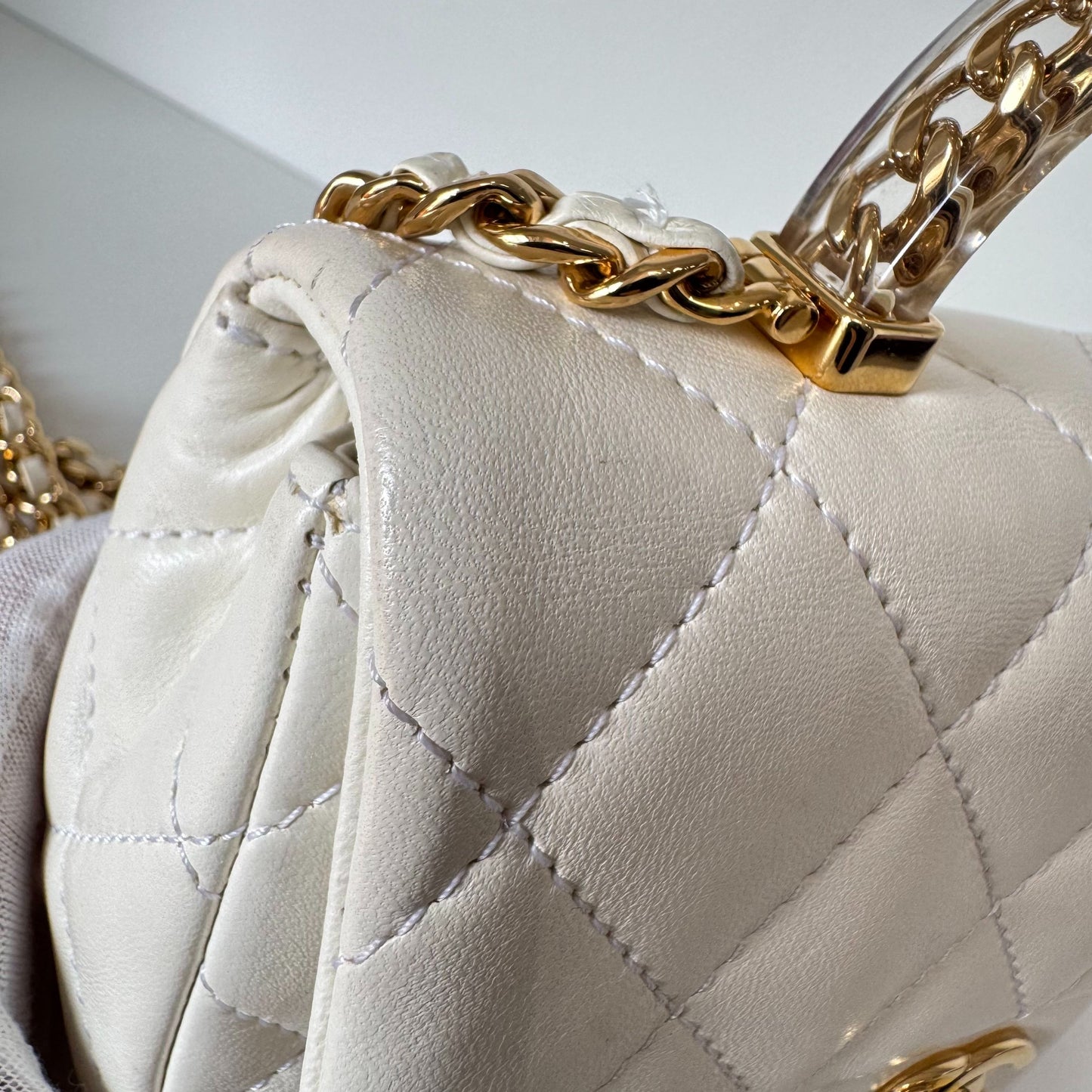 Chanel - Timeless/Classique - Leather - White - (mini)