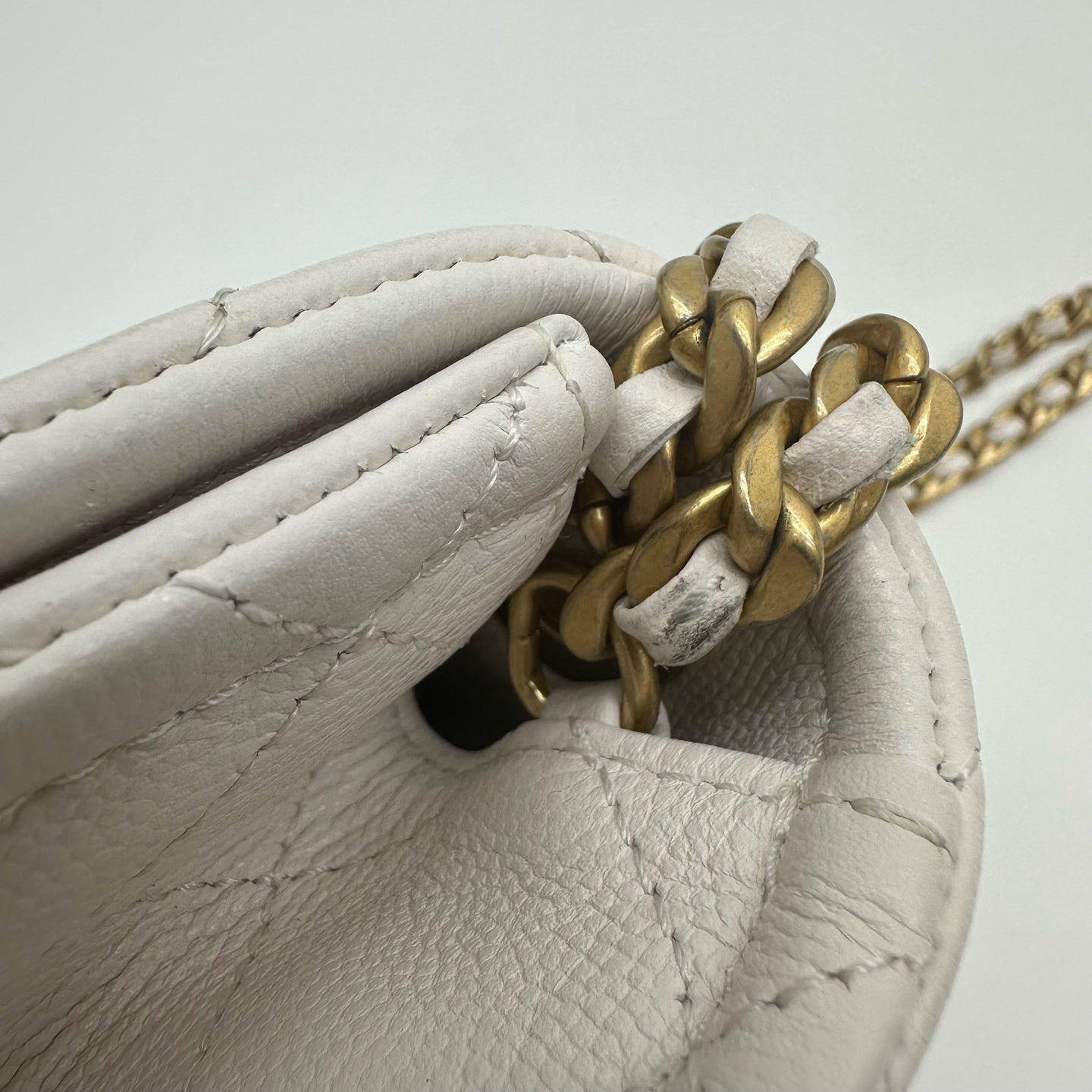 Chanel - Timeless/Classique - Leather - White - (mini)